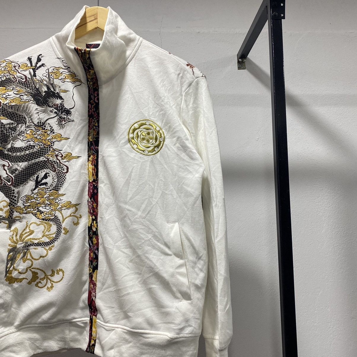 Japanese Brand Dragon🐉 Japan Designer Overprint Zipper Sukajan Motive 90s Size US M / EU 48-50 / 2 - 3 Thumbnail