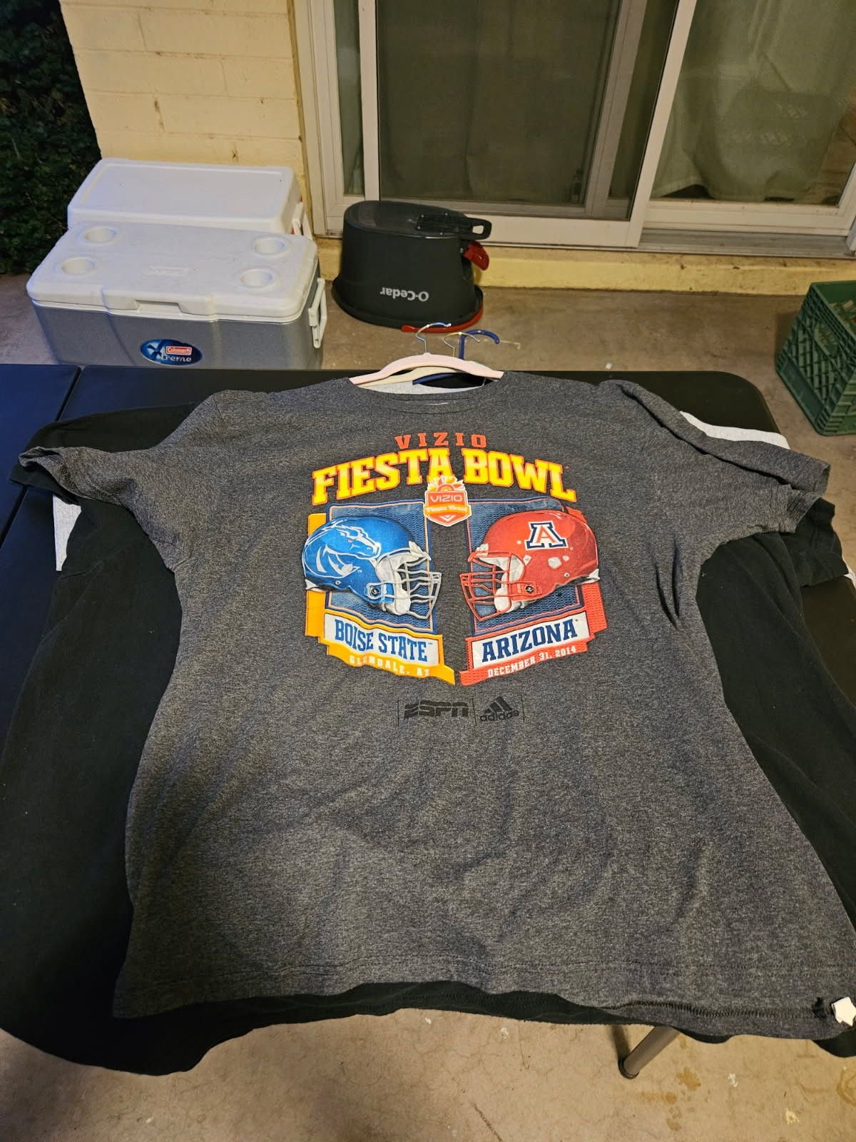 Adidas Boise St. Vs Arizona Fiesta Bowl Adidas Tee Size US XL / EU 56 / 4 - 1 Thumbnail