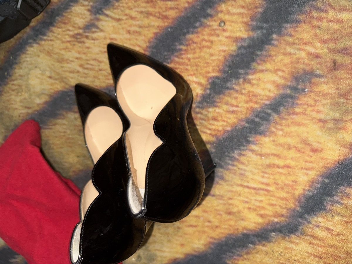Christian Louboutin Christian Louboutin Hot Chick 100MM Leather Pumps Size US 7.5 / IT 37.5 - 5 Thumbnail