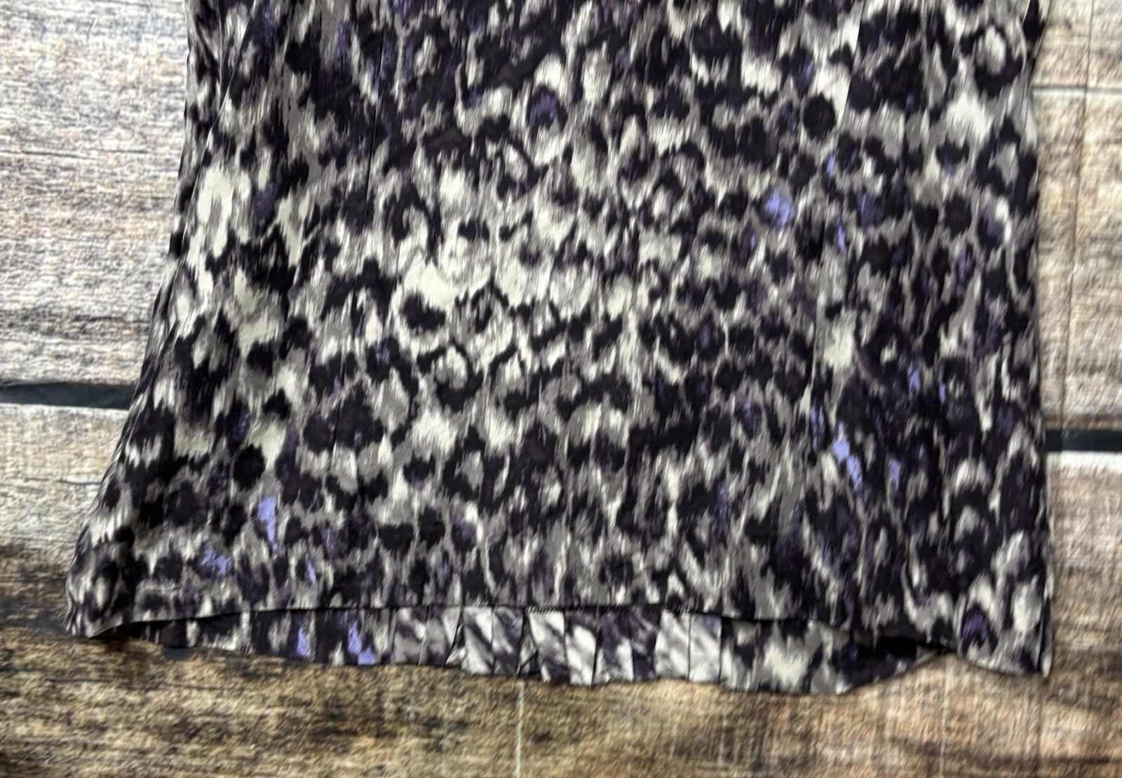 J.Crew J Crew Silk Top Women's 4 Abstract Sleeveless Animal Print Size S / US 4 / IT 40 - 8 Thumbnail