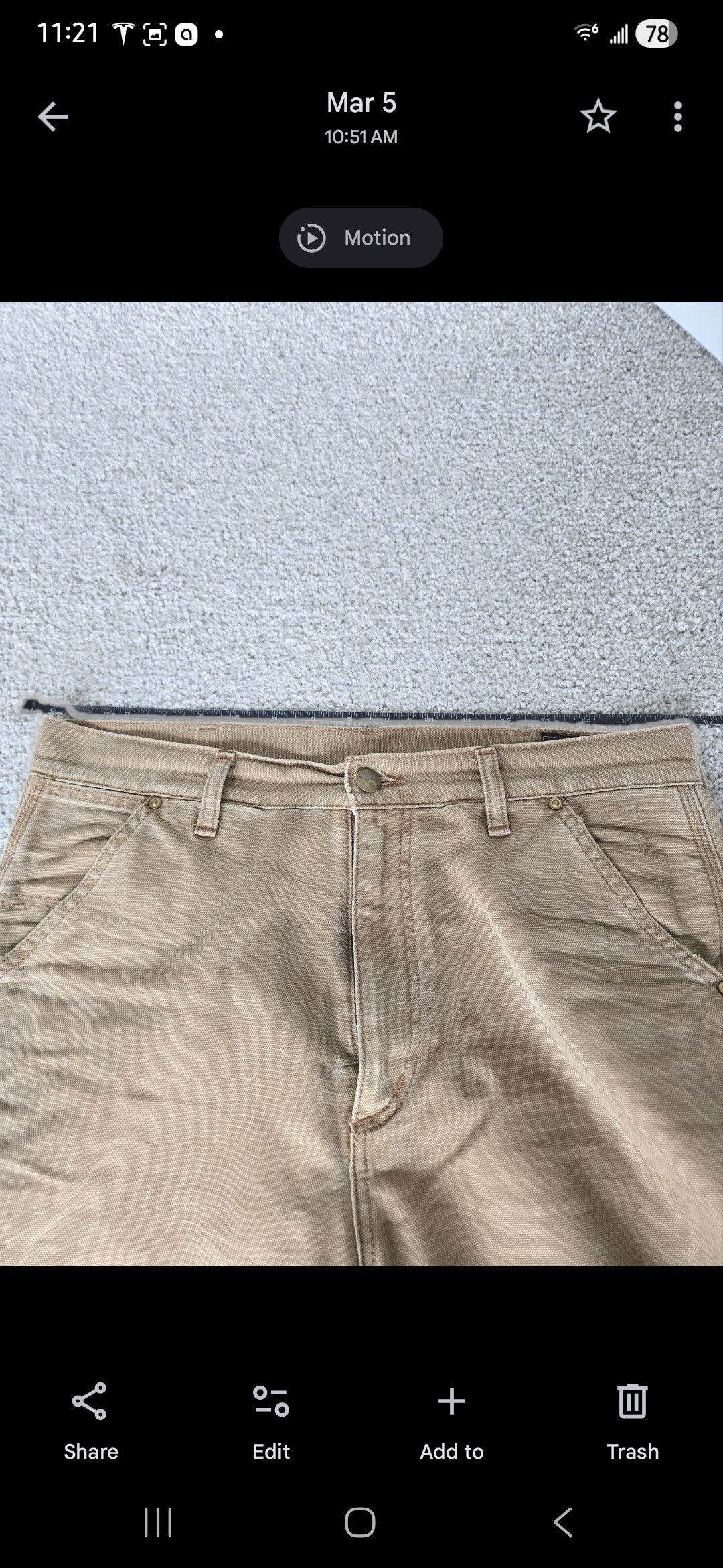 Orslow Orslow Painter Pants Brown Size 2 Good Condition Size US 32 / EU 48 - 6 Thumbnail