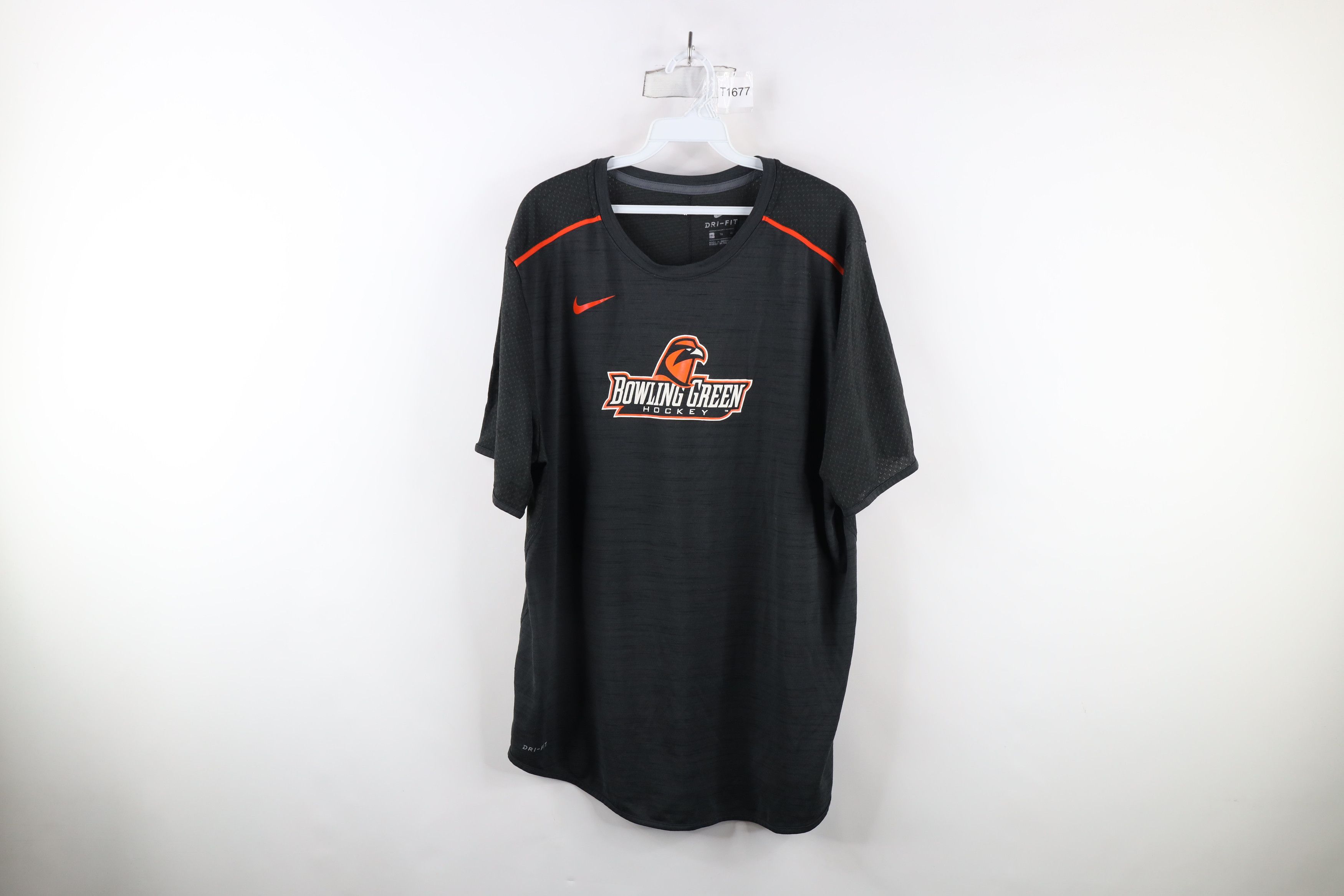 Nike × Vintage Nike Bowling Green State University Hockey T-Shirt Gray Size US XL / EU 56 / 4 - 1 Thumbnail