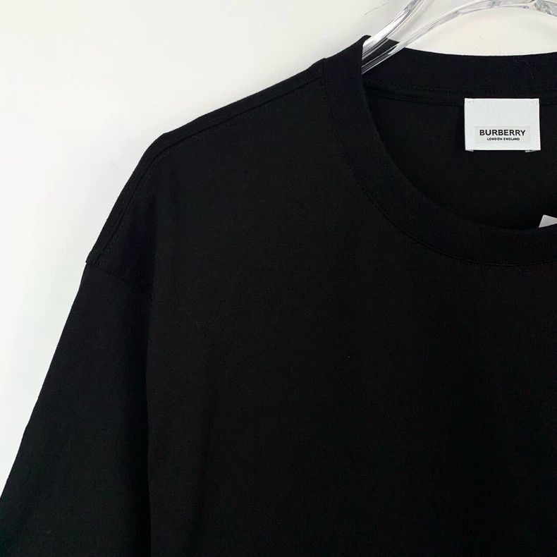 Burberry Burberry Burberry Black Cotton Short Sleeve T-Shirt-2507 Size M / US 6-8 / IT 42-44 - 3 Thumbnail