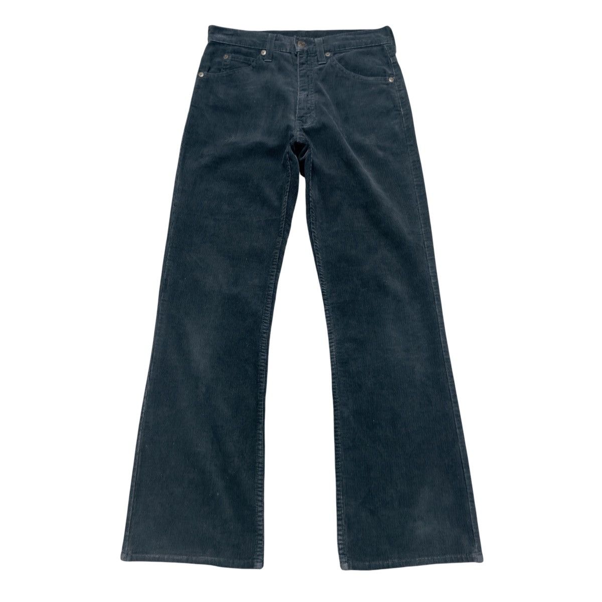 Levi's Vintage 90s Levis 517 Navy Corduroy Flare Jeans Size US 29 - 2 Thumbnail