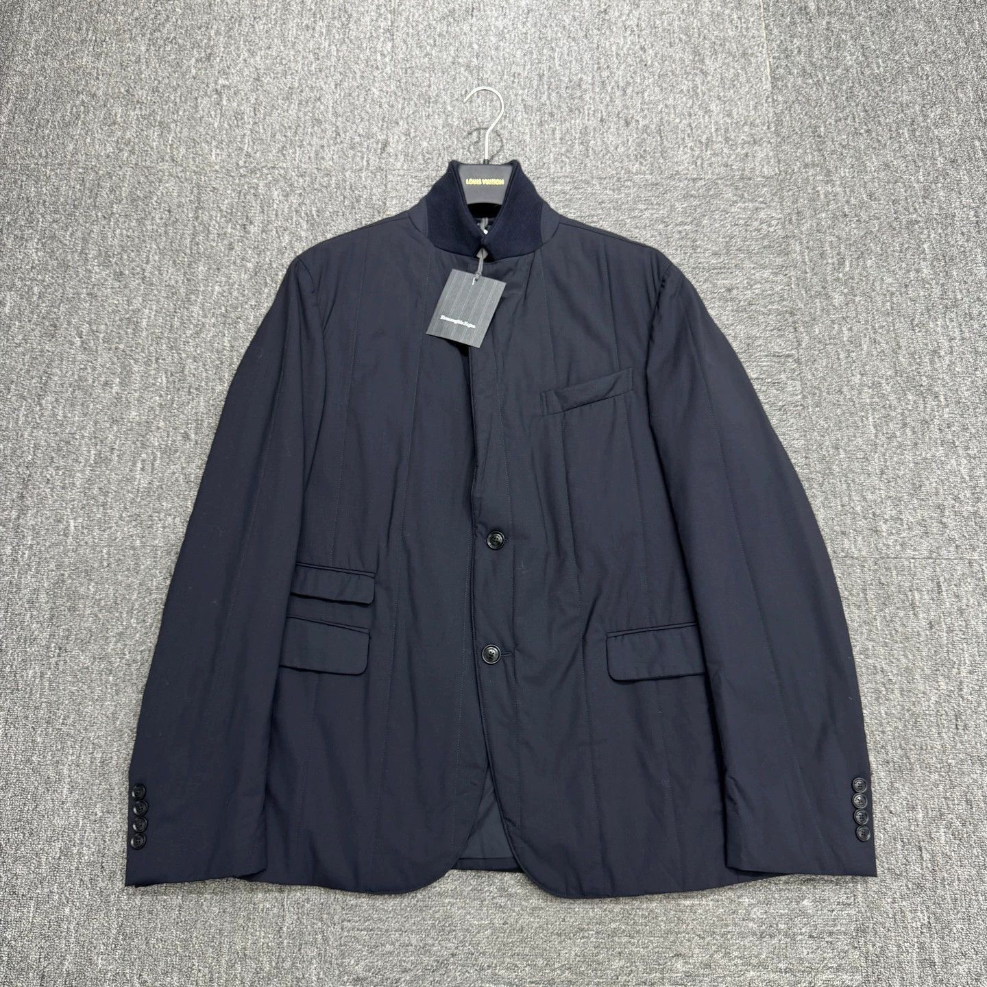 Ermenegildo Zegna Black Lightweight Button-Front Jacket Size US M / EU 48-50 / 2 - 1 Thumbnail
