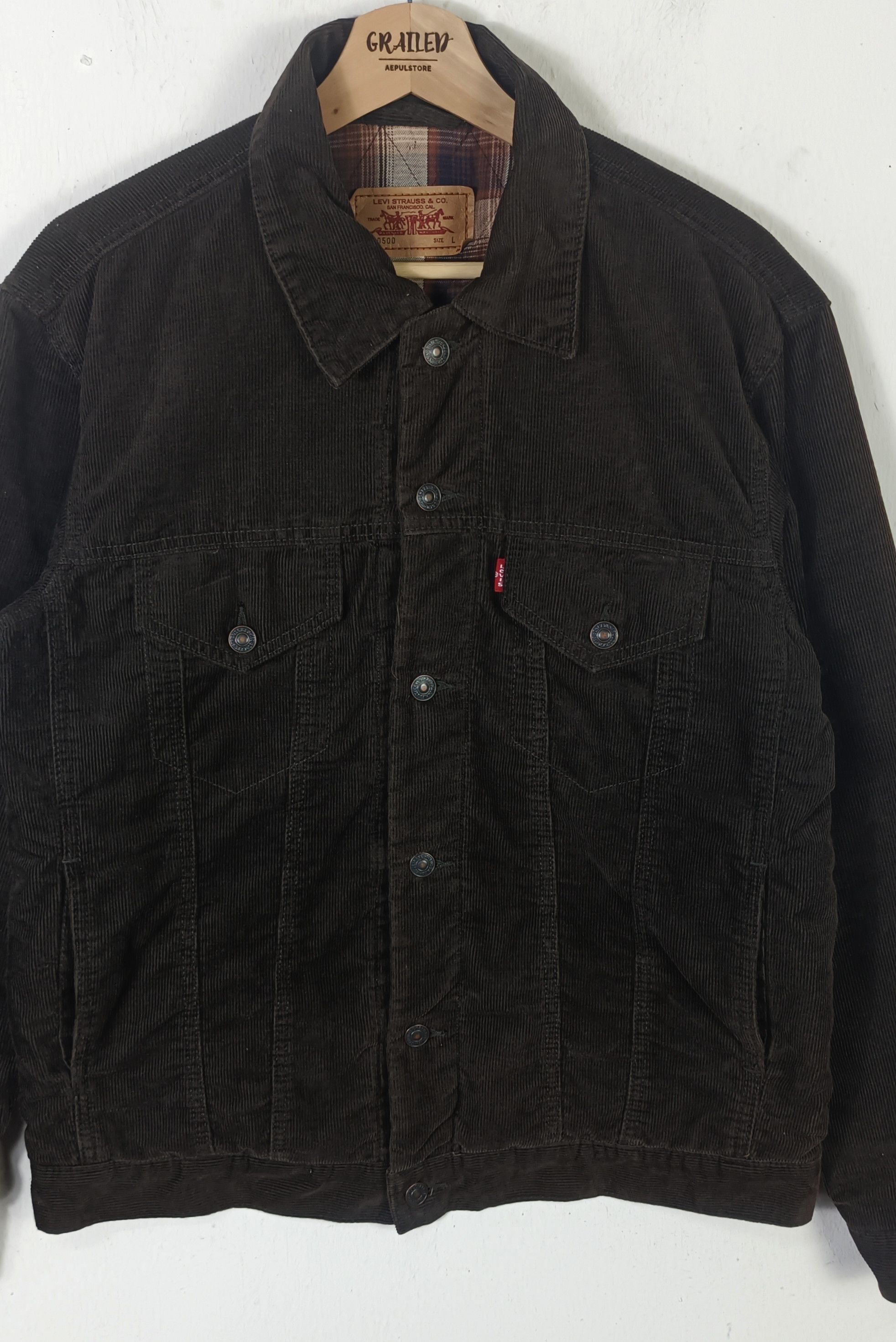 Levi's Levi's Corduroy Men Jacket Size US L / EU 52-54 / 3 - 4 Thumbnail