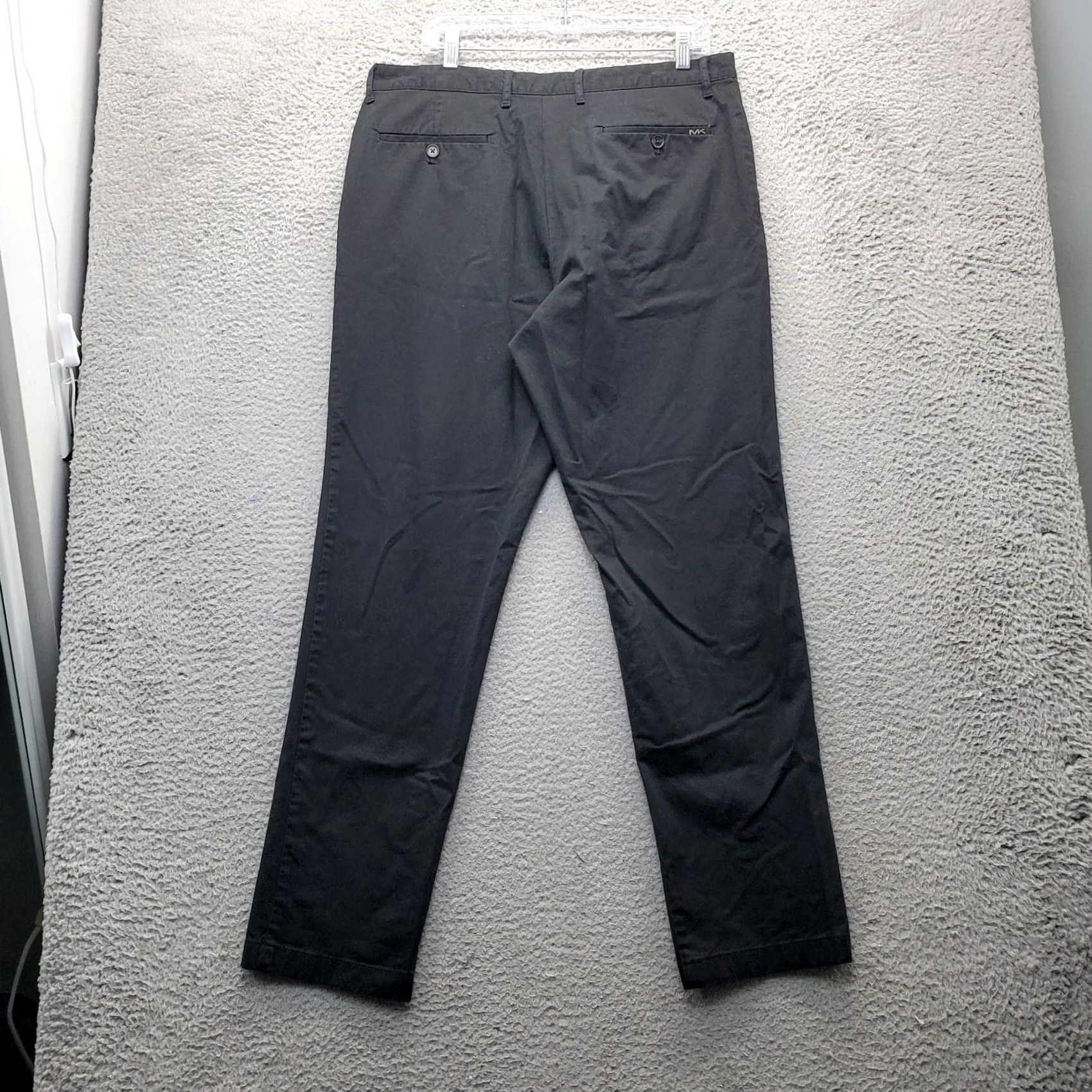 Michael Kors Michael Kors Chino Pants Mens 34/32 Black Cotton Slash Pocket Classic Fit Shirt? Size US 34 / EU 50 - 2 Thumbnail