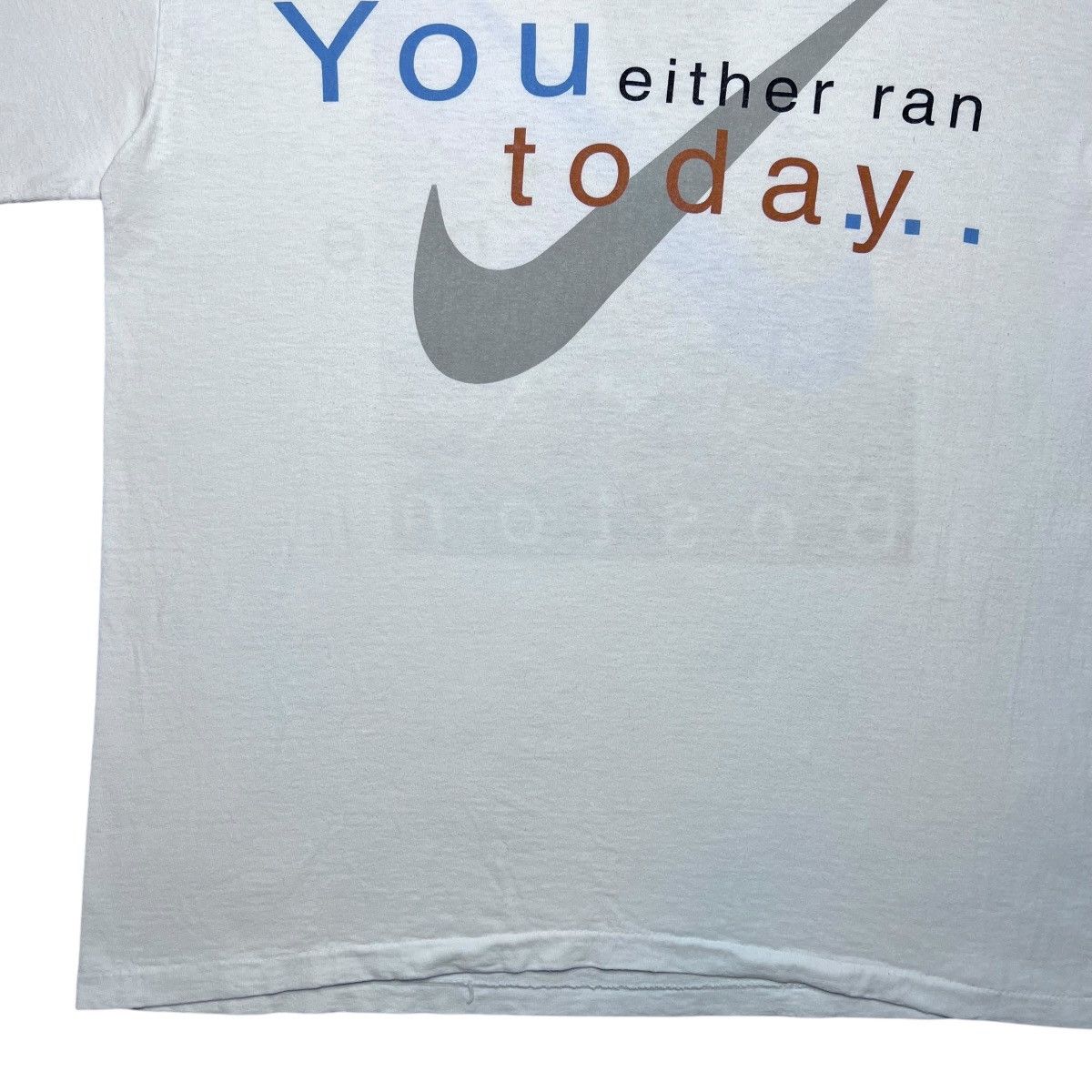 Nike 1990s Nike You Either Ran Today Or You Didn’t Boston T-Shirt Size US XL / EU 56 / 4 - 11 Thumbnail