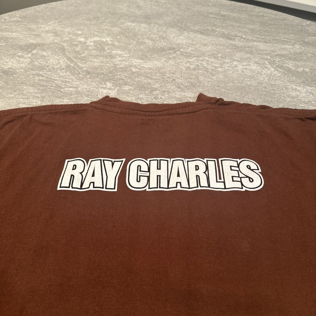 Rap Tees × Vintage Vintage Y2K Ray Charles Blue Portrait Rap Style Shirt 2XL Size US XXL / EU 58 / 5 - 10 Thumbnail