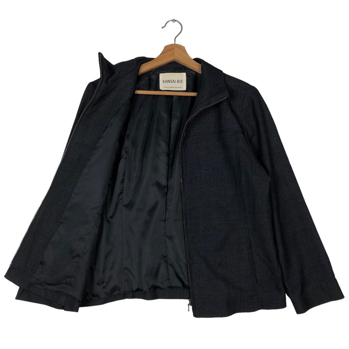 Issey Miyake 🔥Rich Black Zipper Jacket Kansai Bis Issey Miyake Size US M / EU 48-50 / 2 - 9 Thumbnail