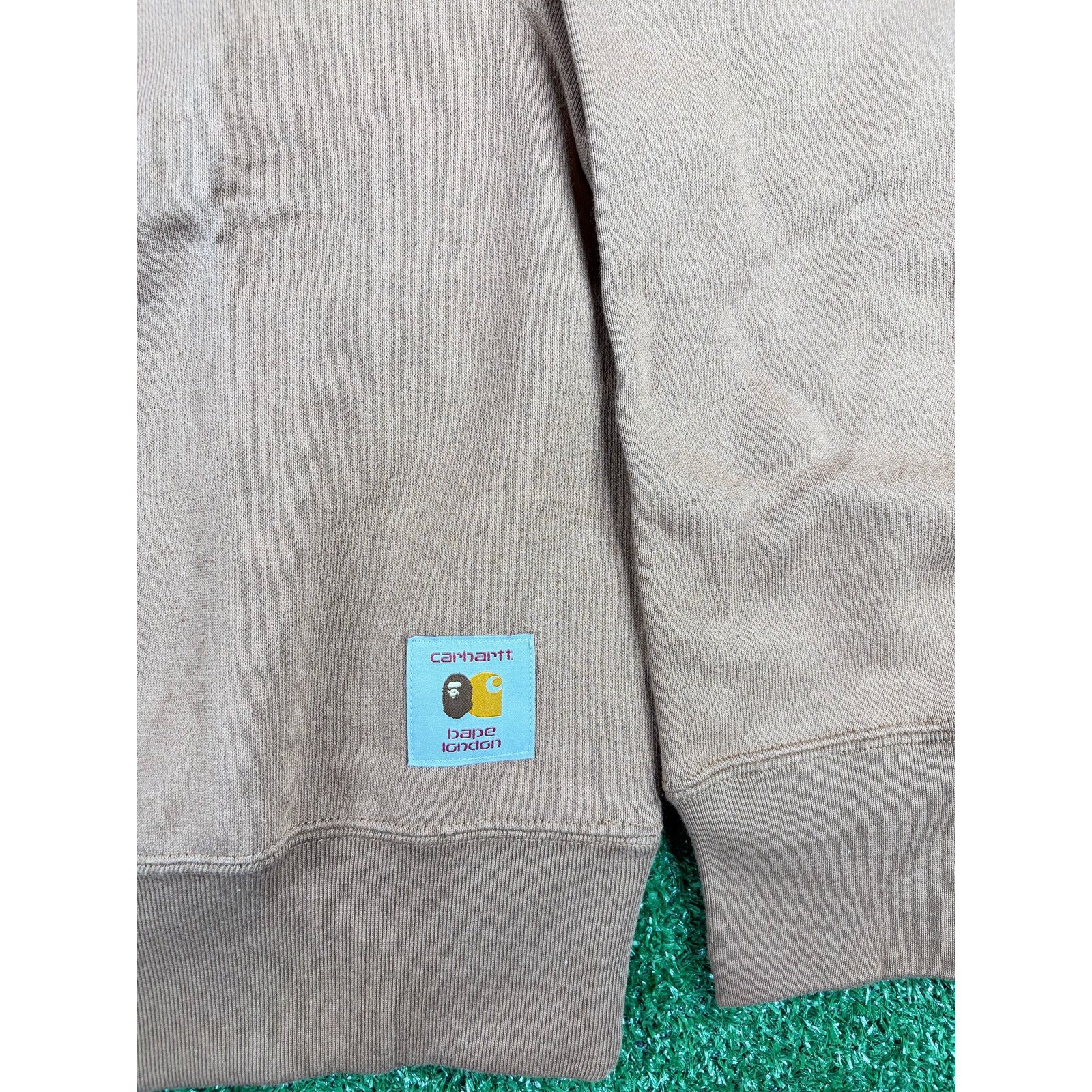 Bape BAPE X Carhartt Beige Crewneck Sweatshirt Size Small Size US S / EU 44-46 / 1 - 3 Thumbnail
