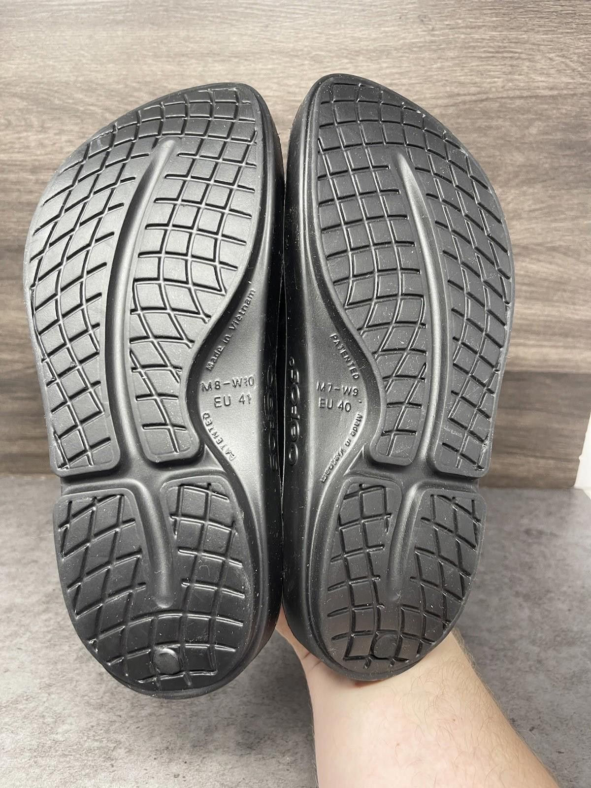 Other OOFOS Recovery Slide Sandals Mens Size 8 OOahh Black Rubber Size US 8 / EU 41 - 8 Thumbnail