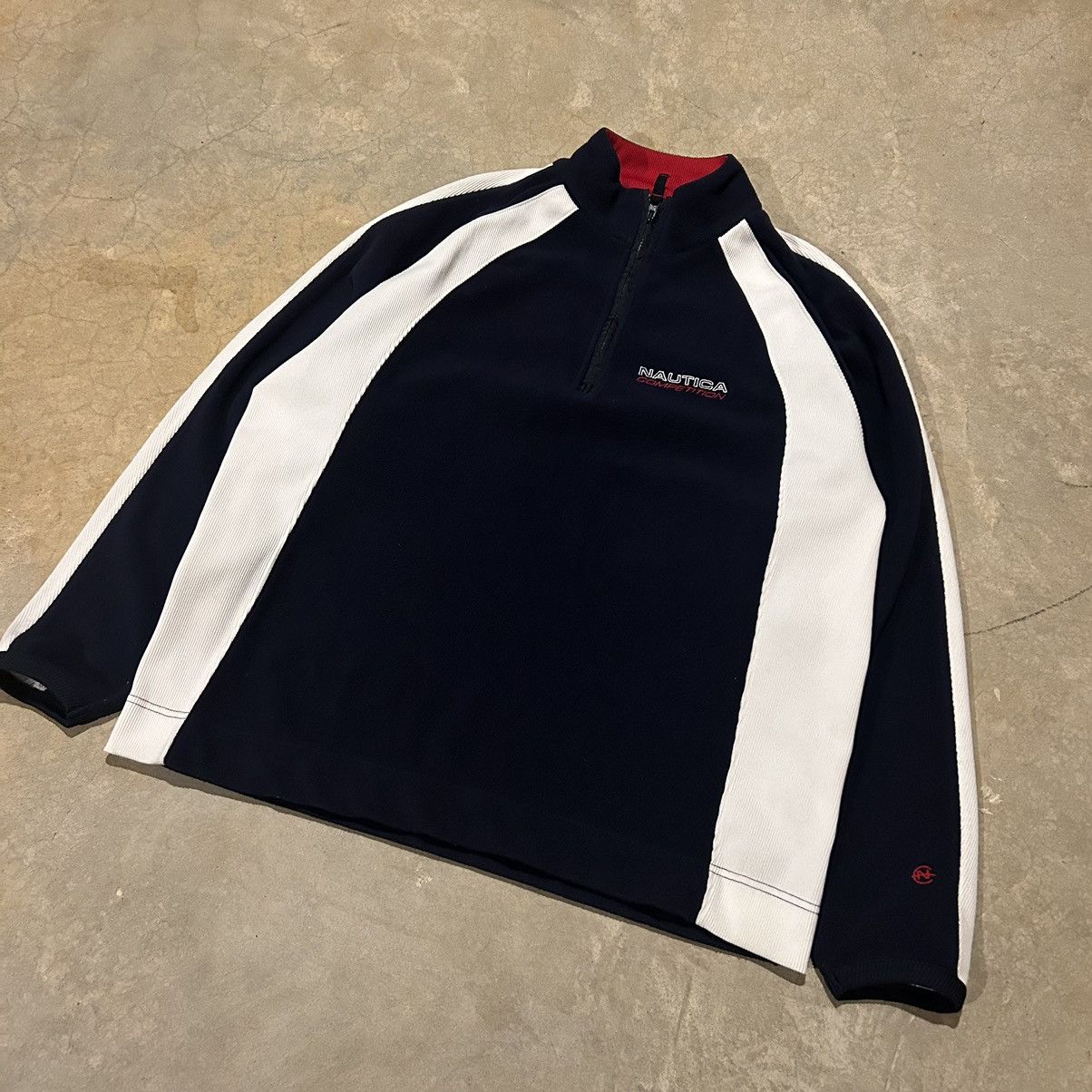 Nautica × Vintage Essential Vintage Y2K Nautica Competition Fleece Pullover Size US M / EU 48-50 / 2 - 2 Thumbnail