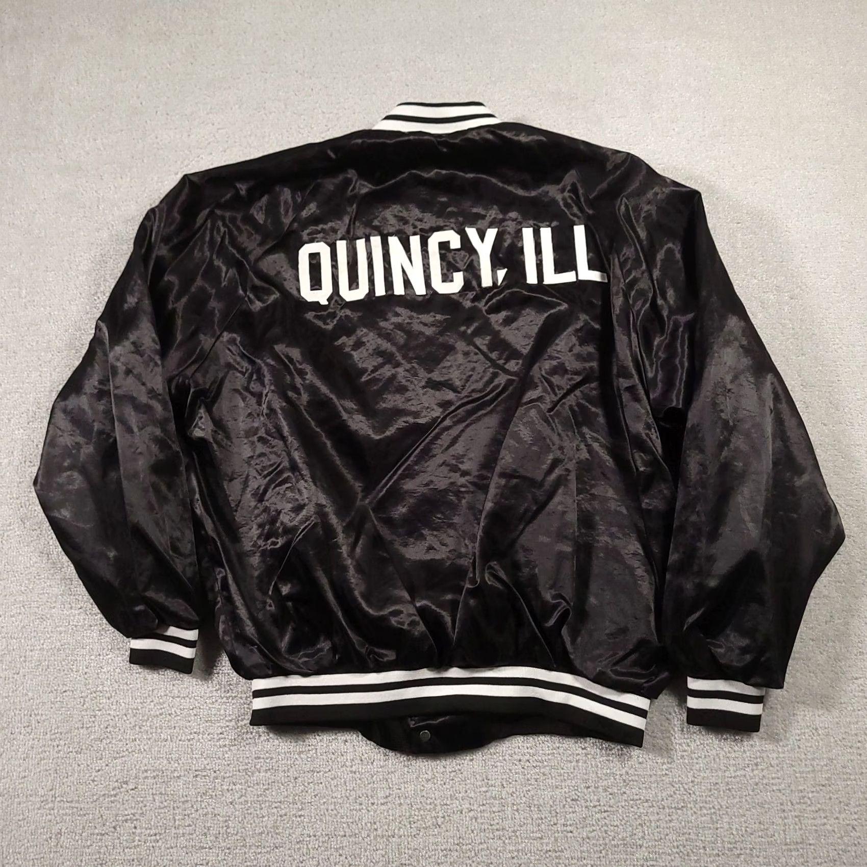 Vintage VINTAGE West Ark Jacket Mens XL Nylon Satin Bomber Snap Front Lined Made In USA Size US XL / EU 56 / 4 - 5 Thumbnail