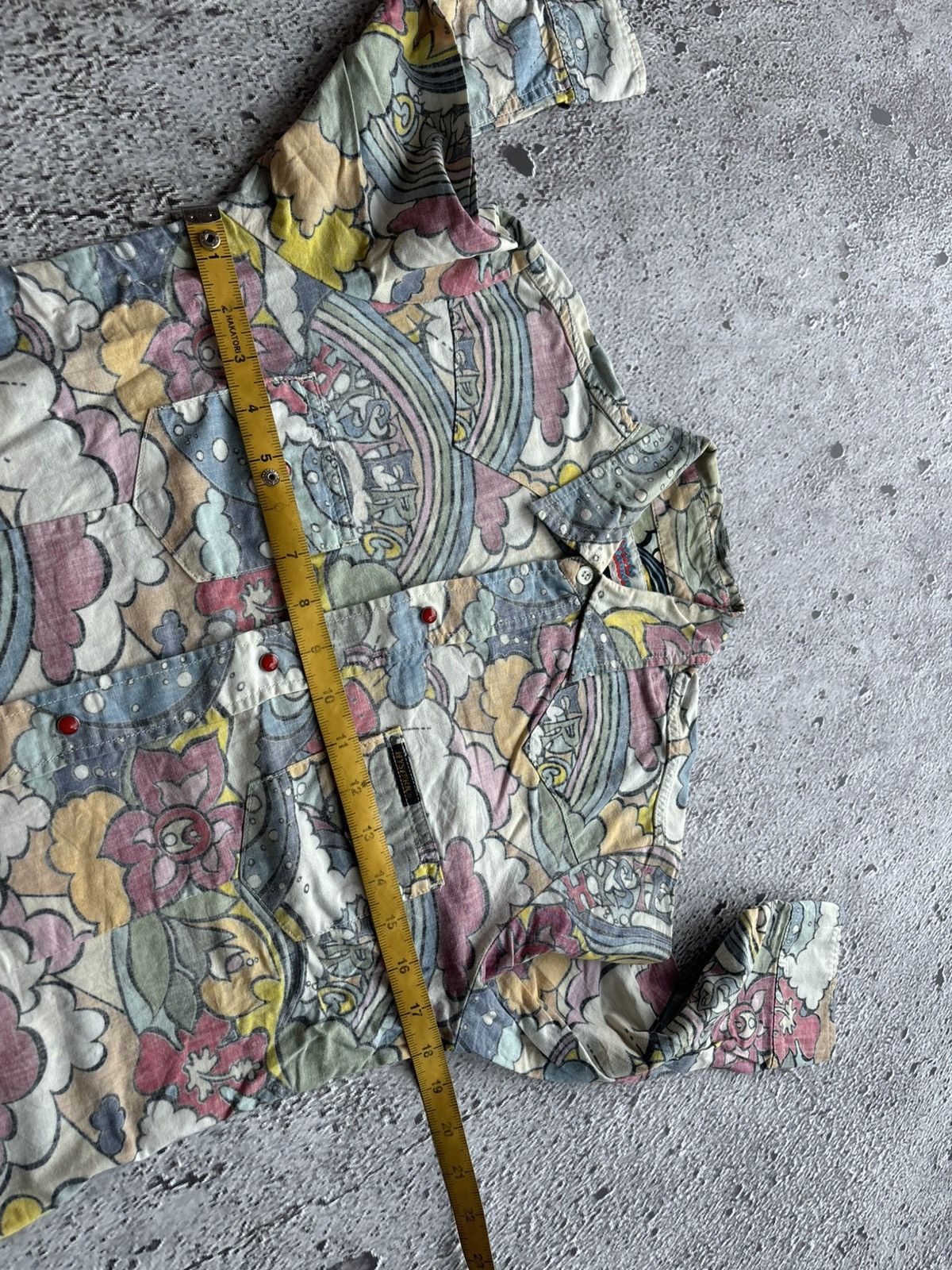 Hysteric Glamour Vintage Hysteric Glamour Full Print Pocket Shirt Size US S / EU 44-46 / 1 - 12 Thumbnail