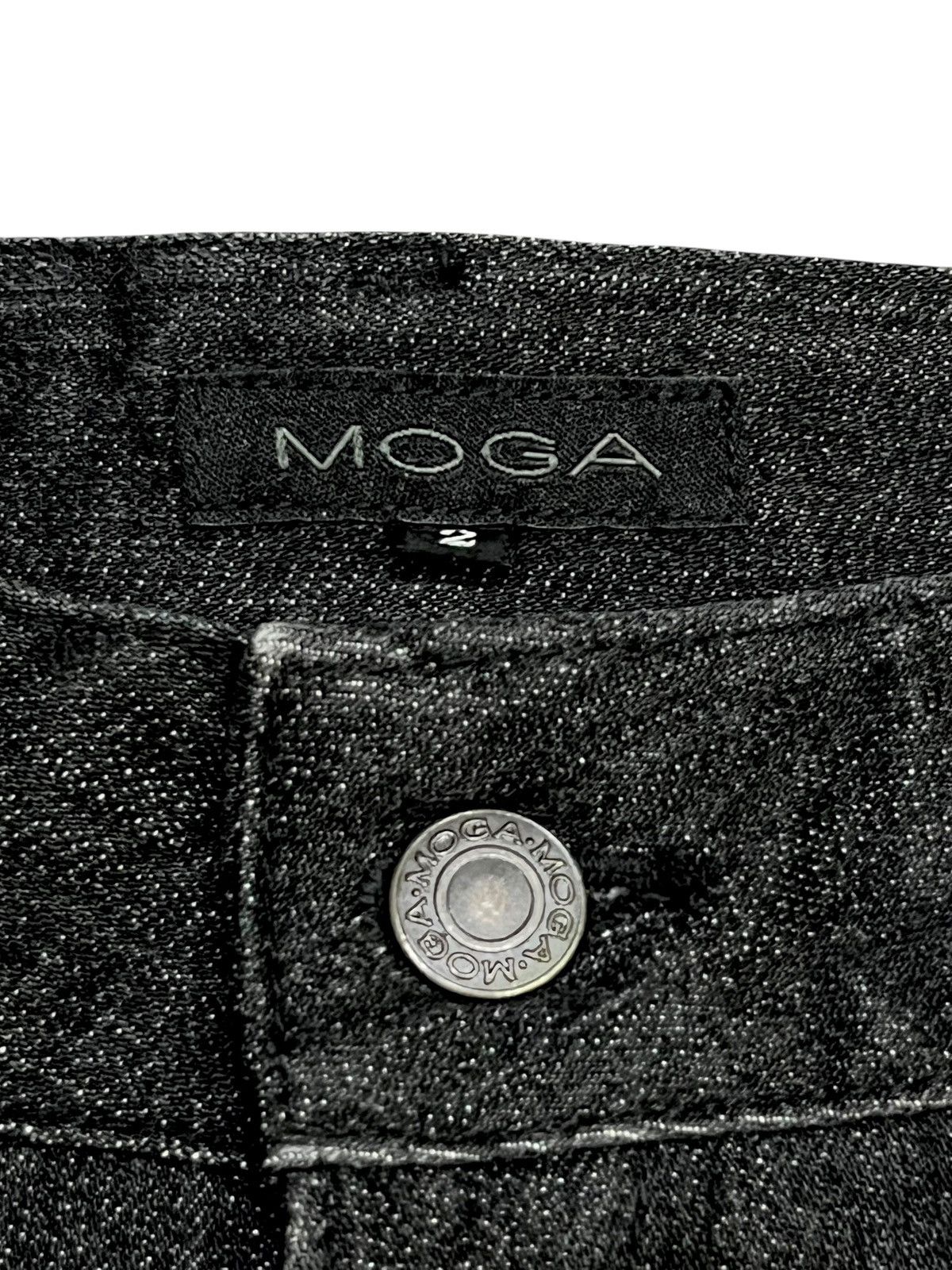 BIGI 🔥Vtg MOGA Punk Studded Long Zipper Stretchable Denim Flare Size 27" / US 4 / IT 40 - 10 Thumbnail
