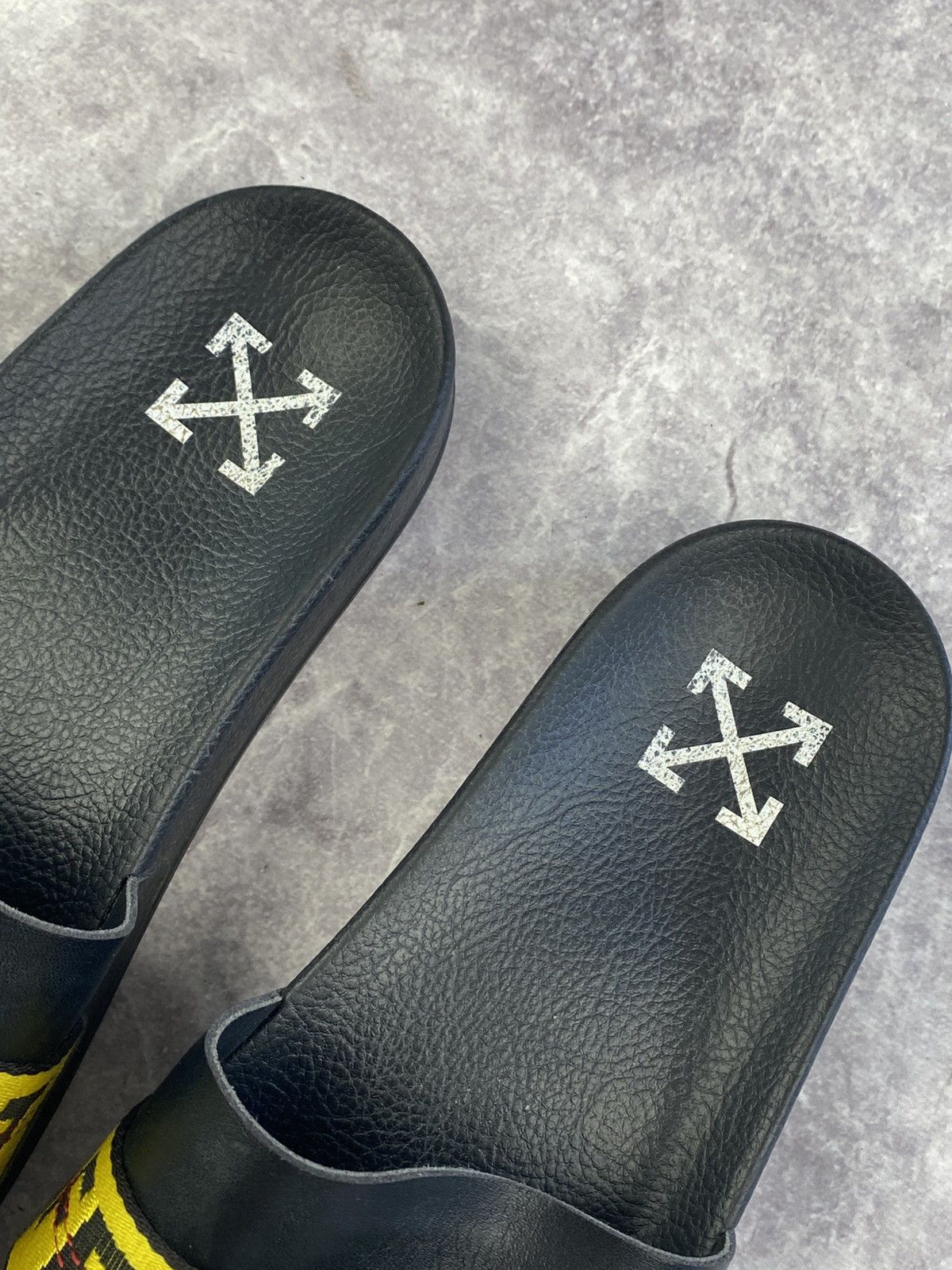 Off-White Off White Belted Stripes Slides Size: 44 Size US 11 / EU 44 - 3 Thumbnail