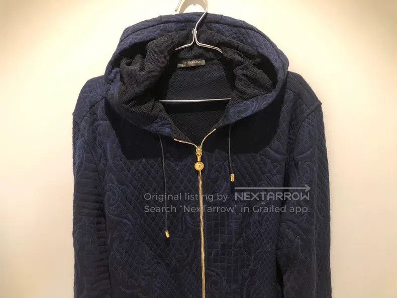 Versace Versace Men's floral hooded jacket coat Size US XL / EU 56 / 4 - 3 Thumbnail