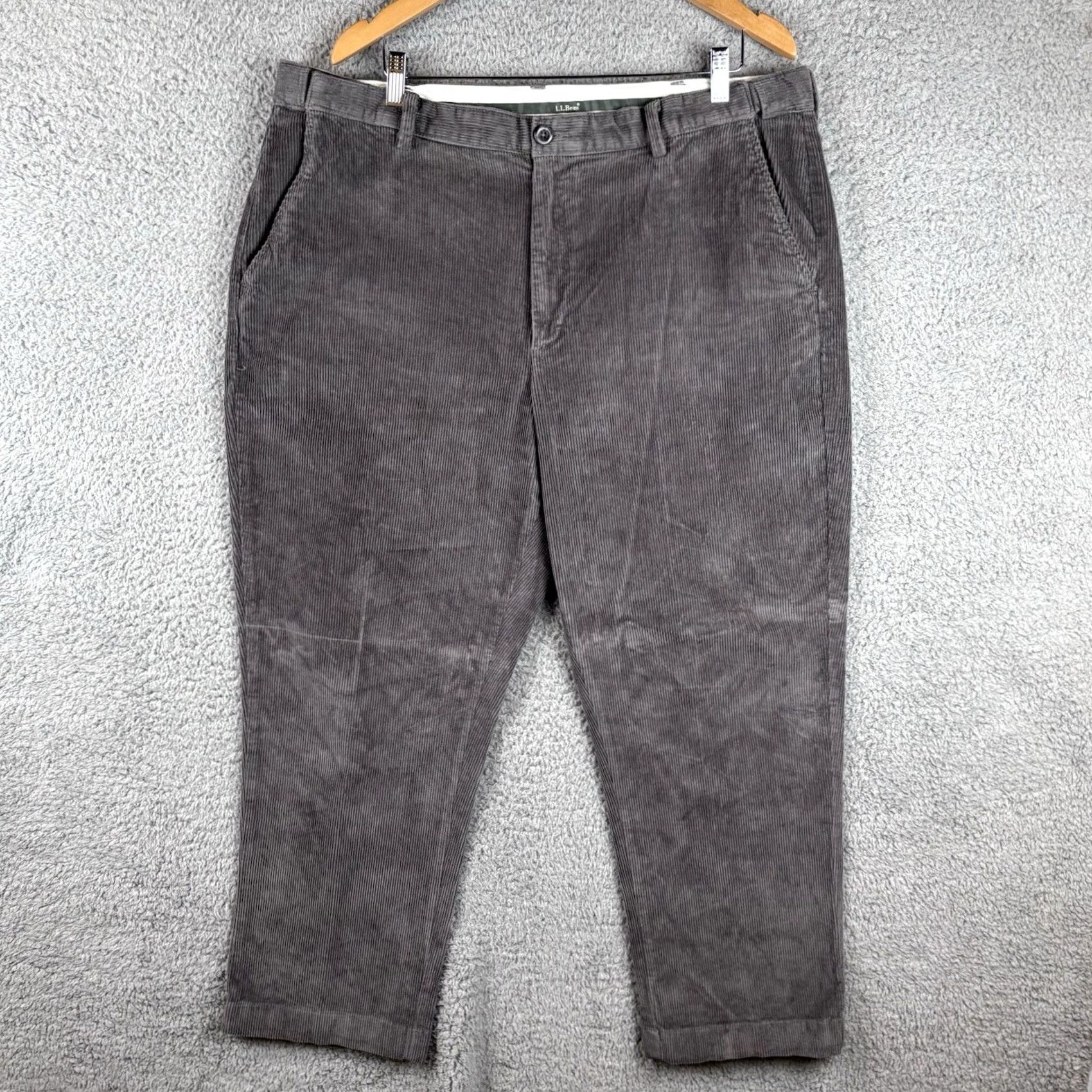 Vintage VINTAGE LL Bean Corduroy Pants Mens 40 x 29 Gray Comfort Waist Casual Shirt? Size US 40 / EU 56 - 2 Thumbnail