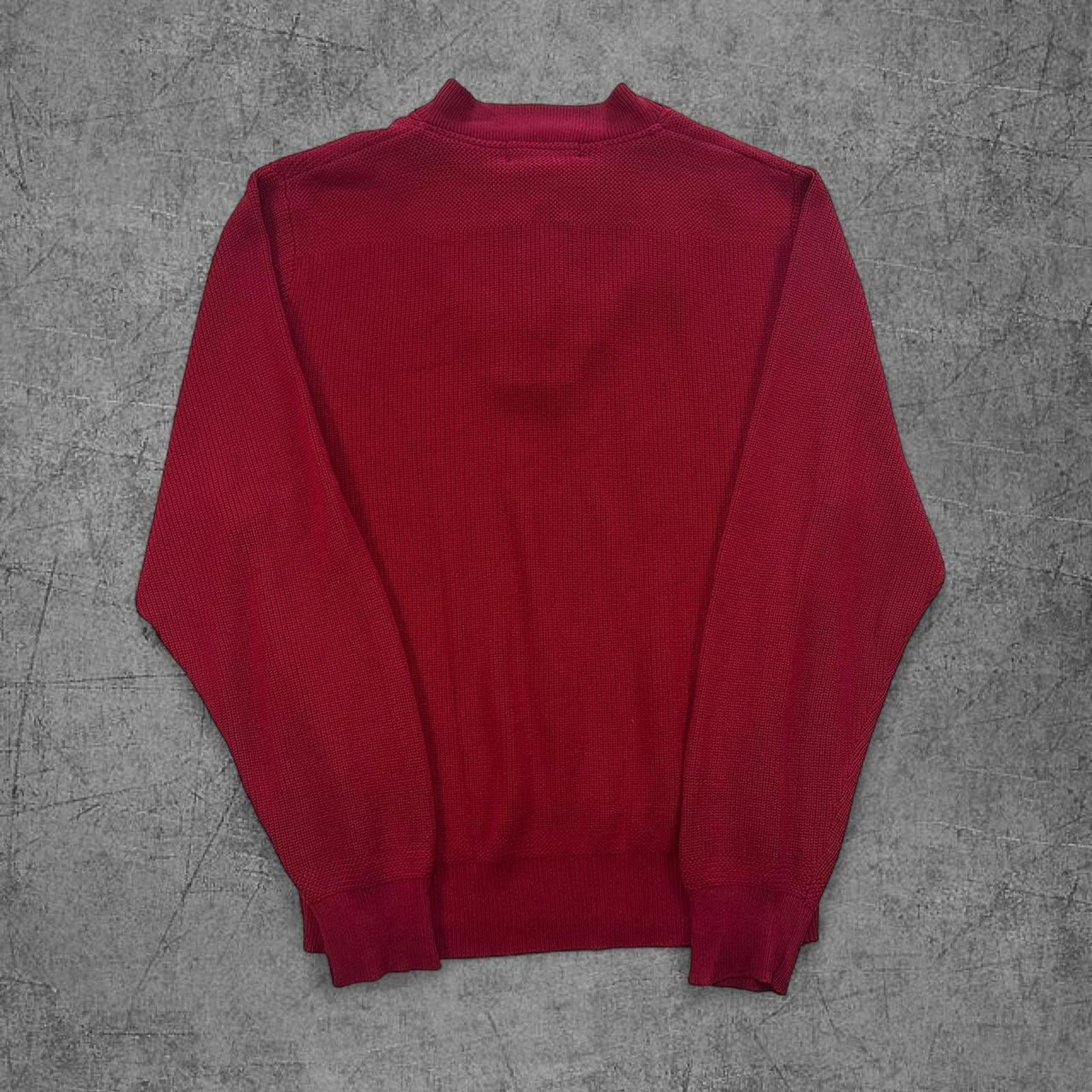 Eddie Bauer Vintage 90s Eddie Bauer 1/4 Button Red Knit Size US M / EU 48-50 / 2 - 6 Thumbnail