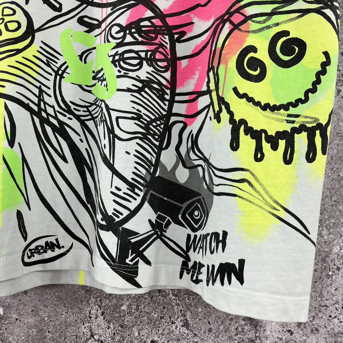 Welcome Skateboards Game Over Graffiti Smile Crazy Tee Big Logo Y2K Skateboard Size US M / EU 48-50 / 2 - 4 Thumbnail