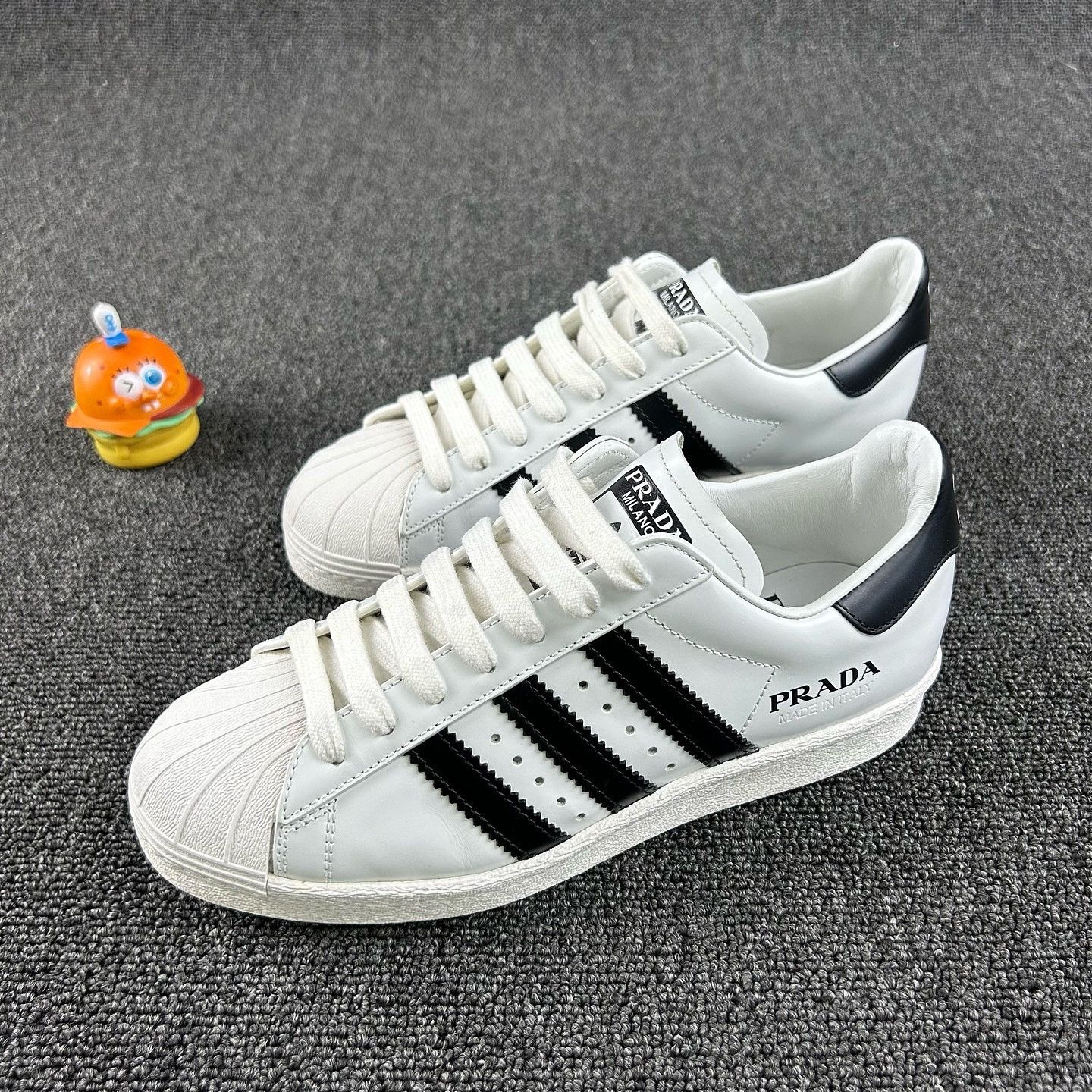Adidas × Prada Prada x Adidas Originals Superstar Low-Top Sneakers Size 4.5 Size US 4.5 / IT 34.5 - 1 Thumbnail