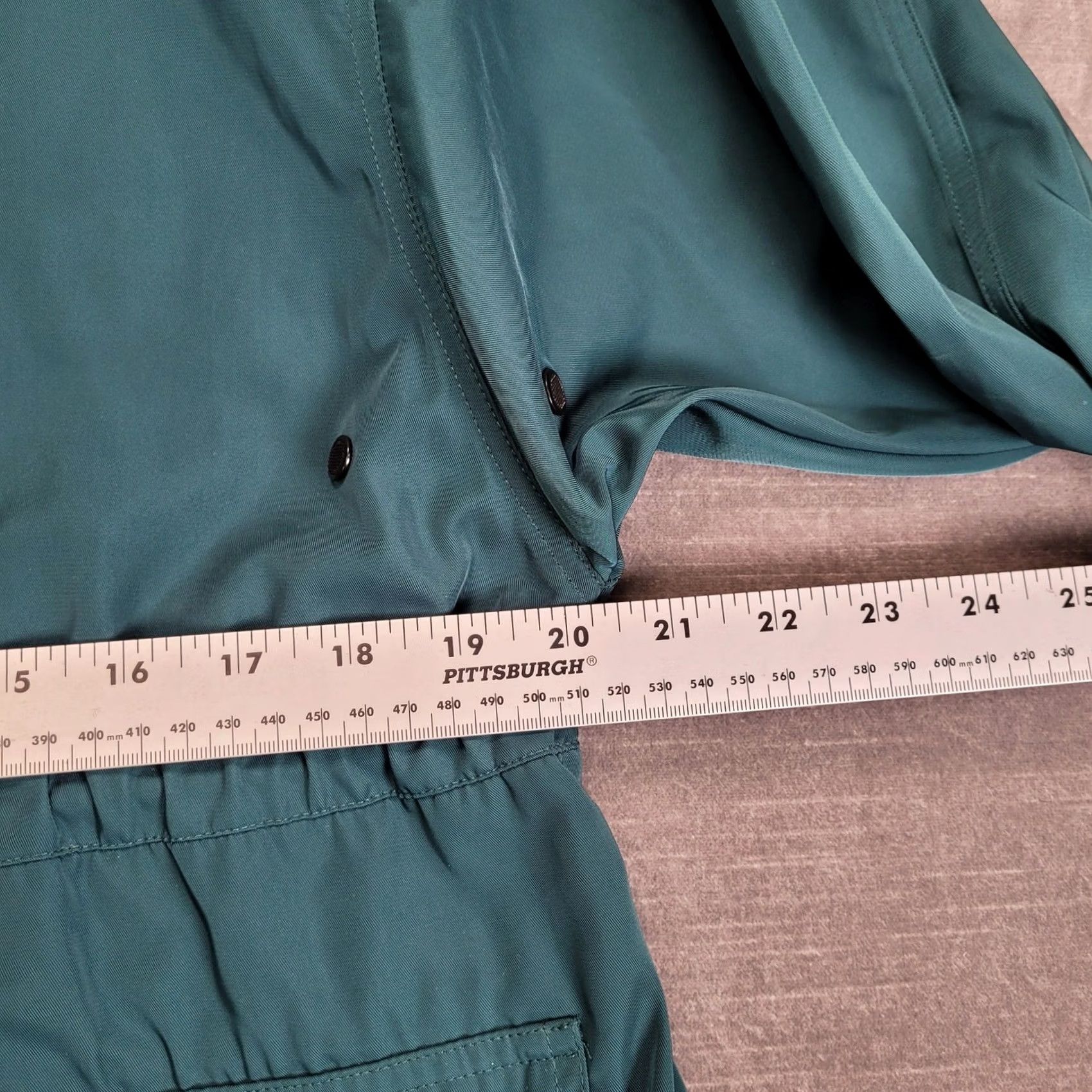 7 For All Mankind 7 For All Mankind Men's Teal Anorak Jacket Hooded Drawstring Waist Size M Size US M / EU 48-50 / 2 - 3 Thumbnail