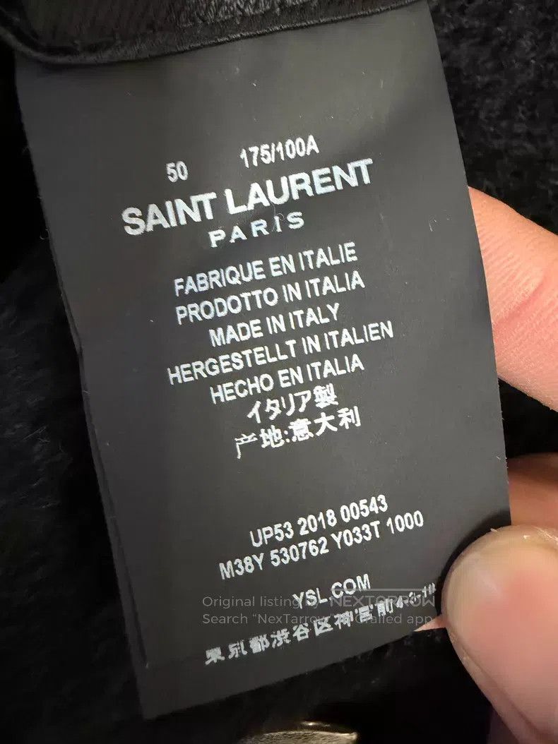 Saint Laurent Paris Saint Laurent Paris Gold Button Wool Fur Coat Size US M / EU 48-50 / 2 - 5 Thumbnail