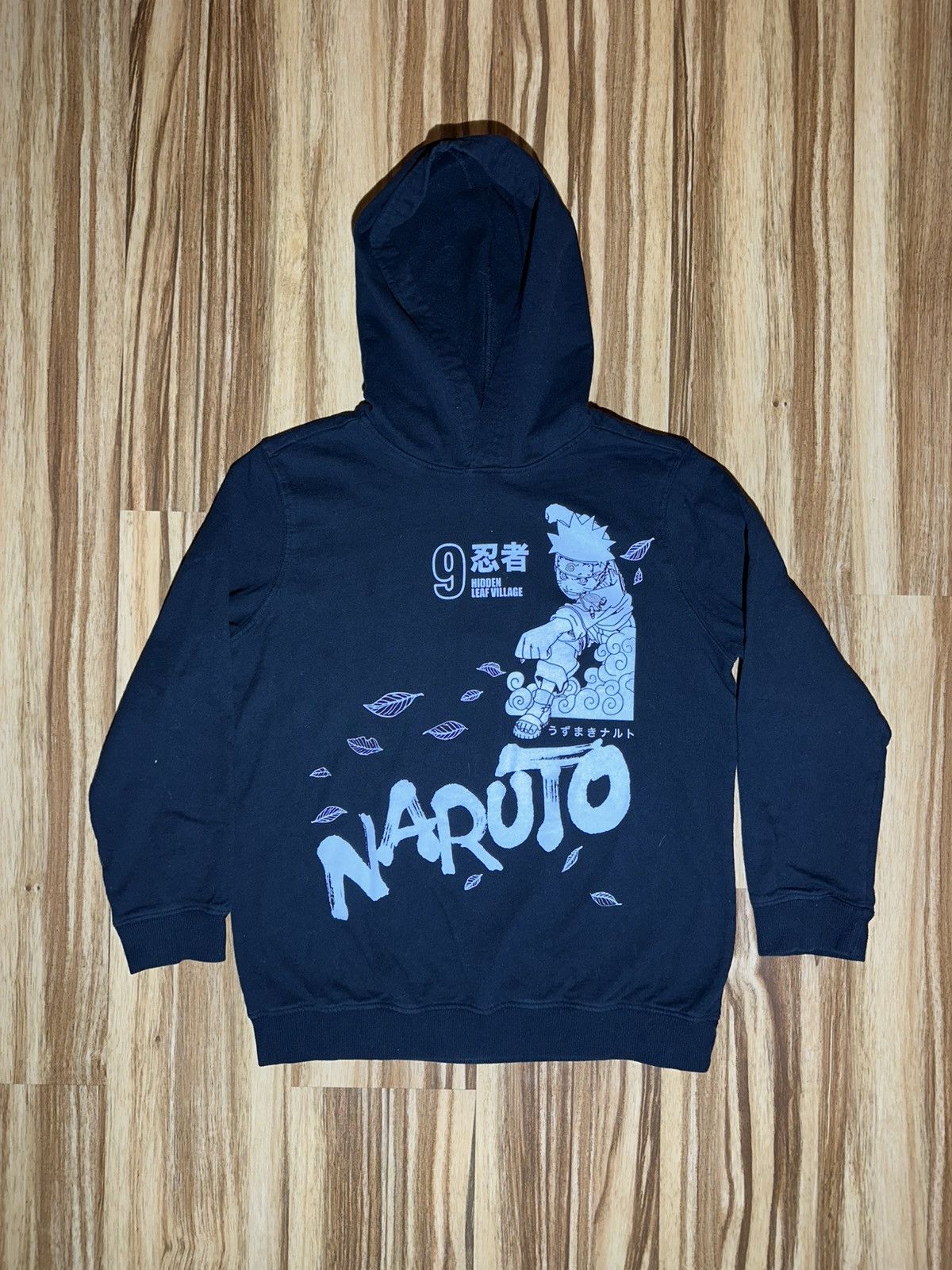 Other Vint 02 Naruto BlackHoodie with White print front and back Size US M / EU 48-50 / 2 - 1 Thumbnail