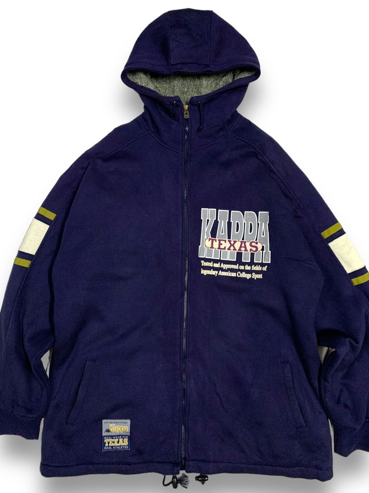 Kappa Vintage 90s Kappa Full Zip Oversized Printed Hoodies Size US L / EU 52-54 / 3 - 4 Thumbnail