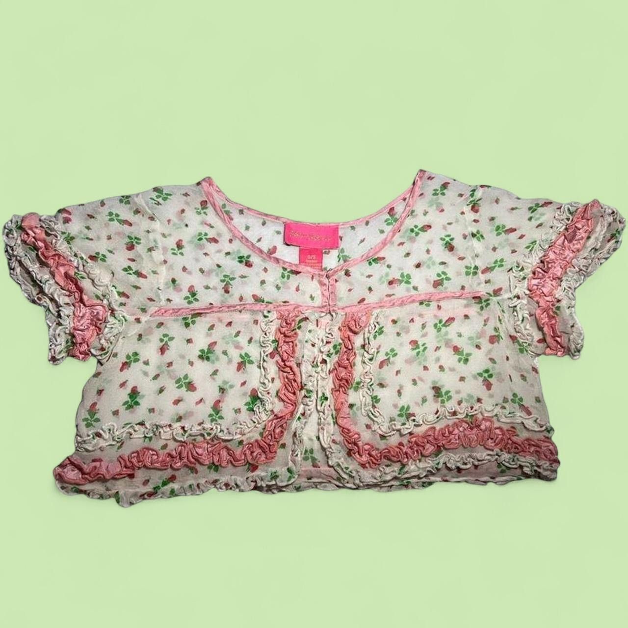 Betsey Johnson Vintage Betsey Johnson floral silk bolero y2k Size XS / US 0-2 / IT 36-38 - 1 Thumbnail