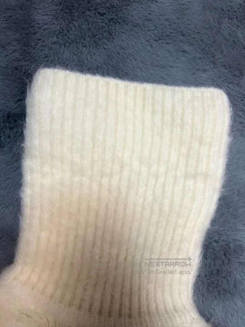 Saint Laurent Paris Saint Laurent Paris White Wool and Mohair High-neck Sweate Size S / US 4 / IT 40 - 4 Thumbnail
