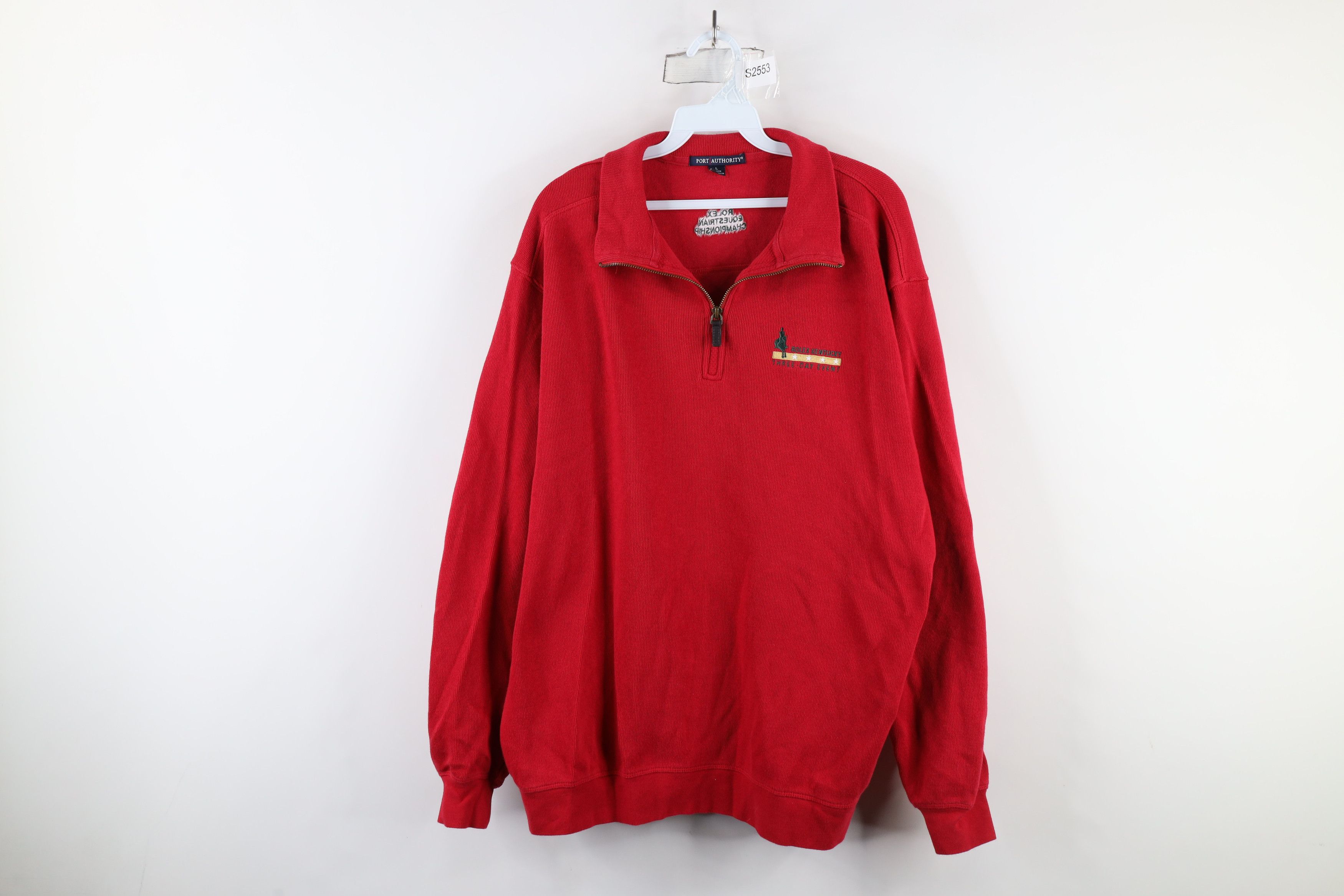 Vintage Vintage Equestrian Championship Kentucky Half Zip Sweater Size US L / EU 52-54 / 3 - 1 Thumbnail