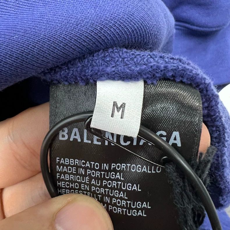 Balenciaga Balenciaga Cola sea wave embroidered hoodie sweater Size US M / EU 48-50 / 2 - 4 Thumbnail