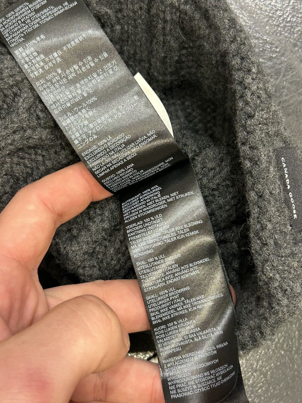 Canada Goose Canada Goose Beanie Grey Size ONE SIZE - 6 Thumbnail