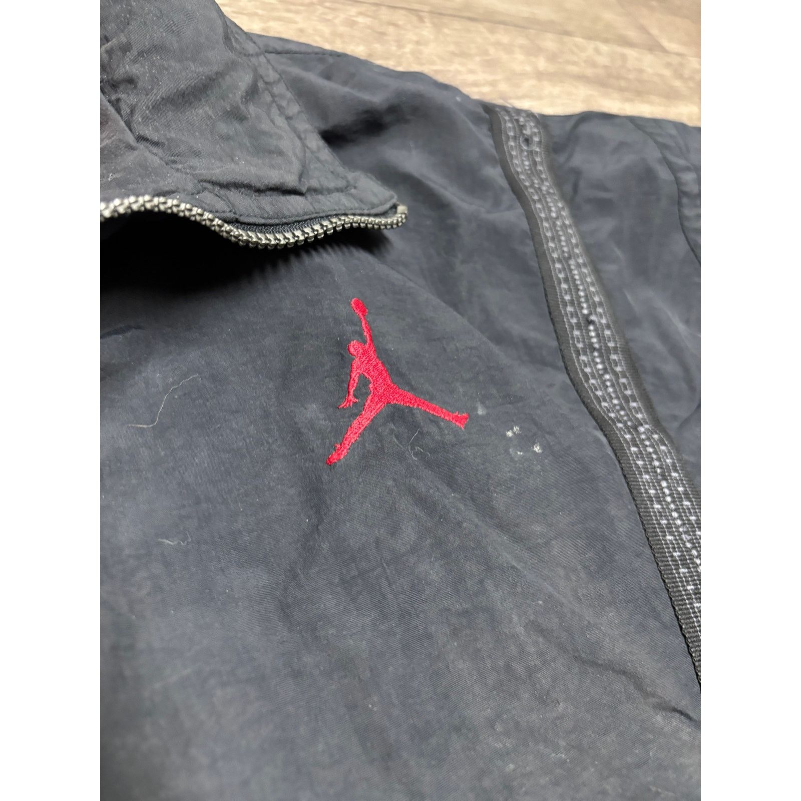 Jordan Brand × Nike × Vintage VTG Nike Air jordan Jacket Sz L Nylon 1997 OG Retro Varsity Size US L / EU 52-54 / 3 - 3 Thumbnail