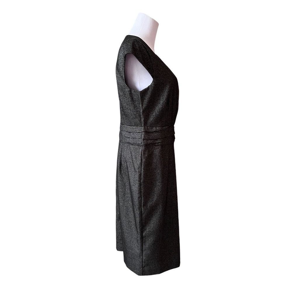 Banana Republic Banana Republic Cap Sleeve Black Check Retro Shift Dress 10 Size L / US 10 / IT 46 - 3 Thumbnail