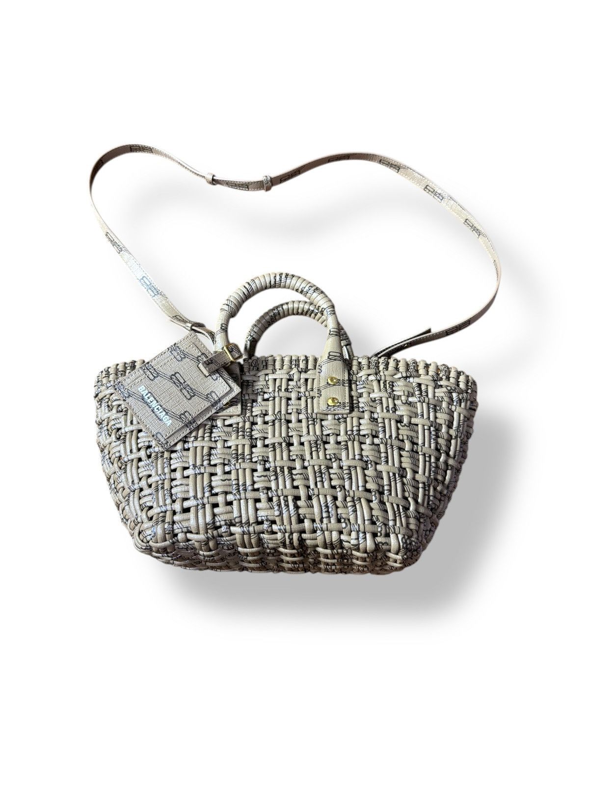 RARE* AOP BALENCIAGA BISTRO BASKET BAG STRAP DEMNA BB