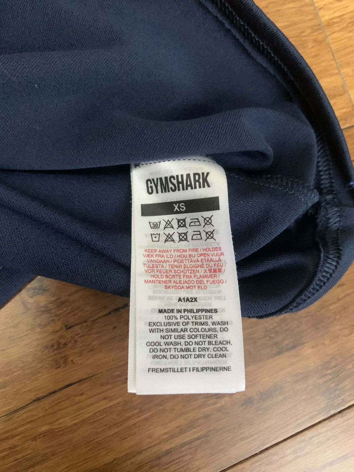 Gymshark Navy Blue GymShark Activewear Shirt Size US XS / EU 42 / 0 - 4 Thumbnail