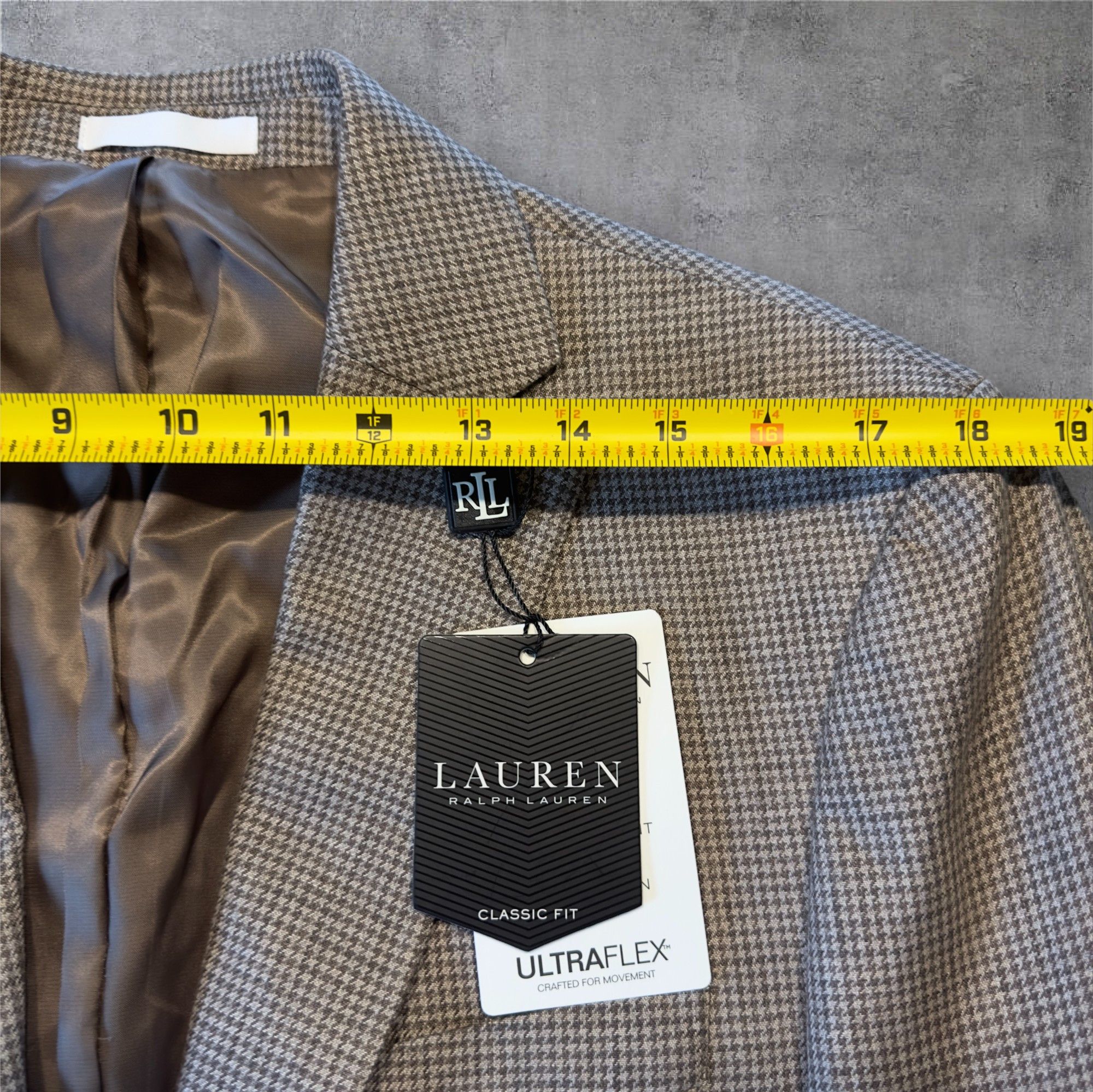 Ralph Lauren RALPH LAUREN Blazer Sport Coat Jacket 38R Linen Plaid Size 40L - 9 Thumbnail