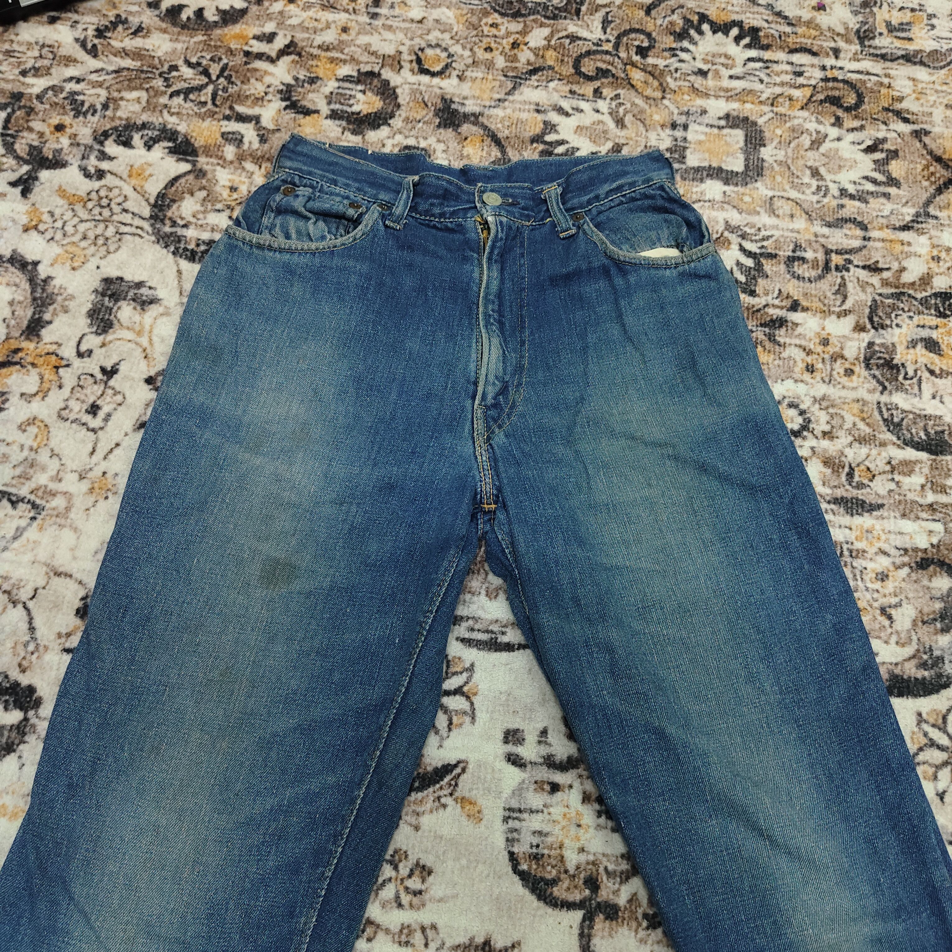 Levi's True Vintage 50s Levi's Big E Hidden Rivets Women Jean Size US 27 - 3 Thumbnail