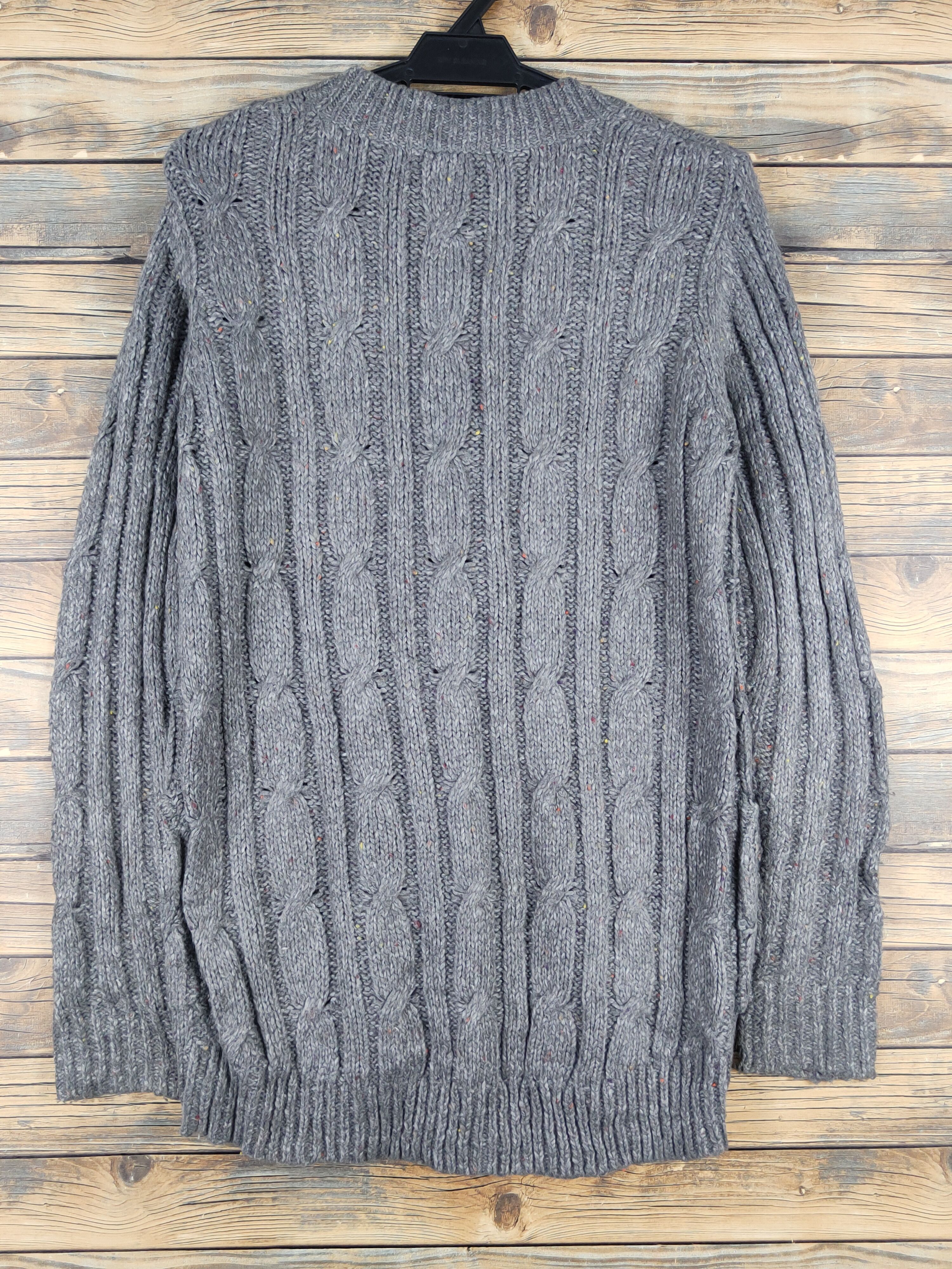 Aran Isles Knitwear World Basic Dark Gray Knitwear Cardigan #W1345 Size US M / EU 48-50 / 2 - 7 Thumbnail