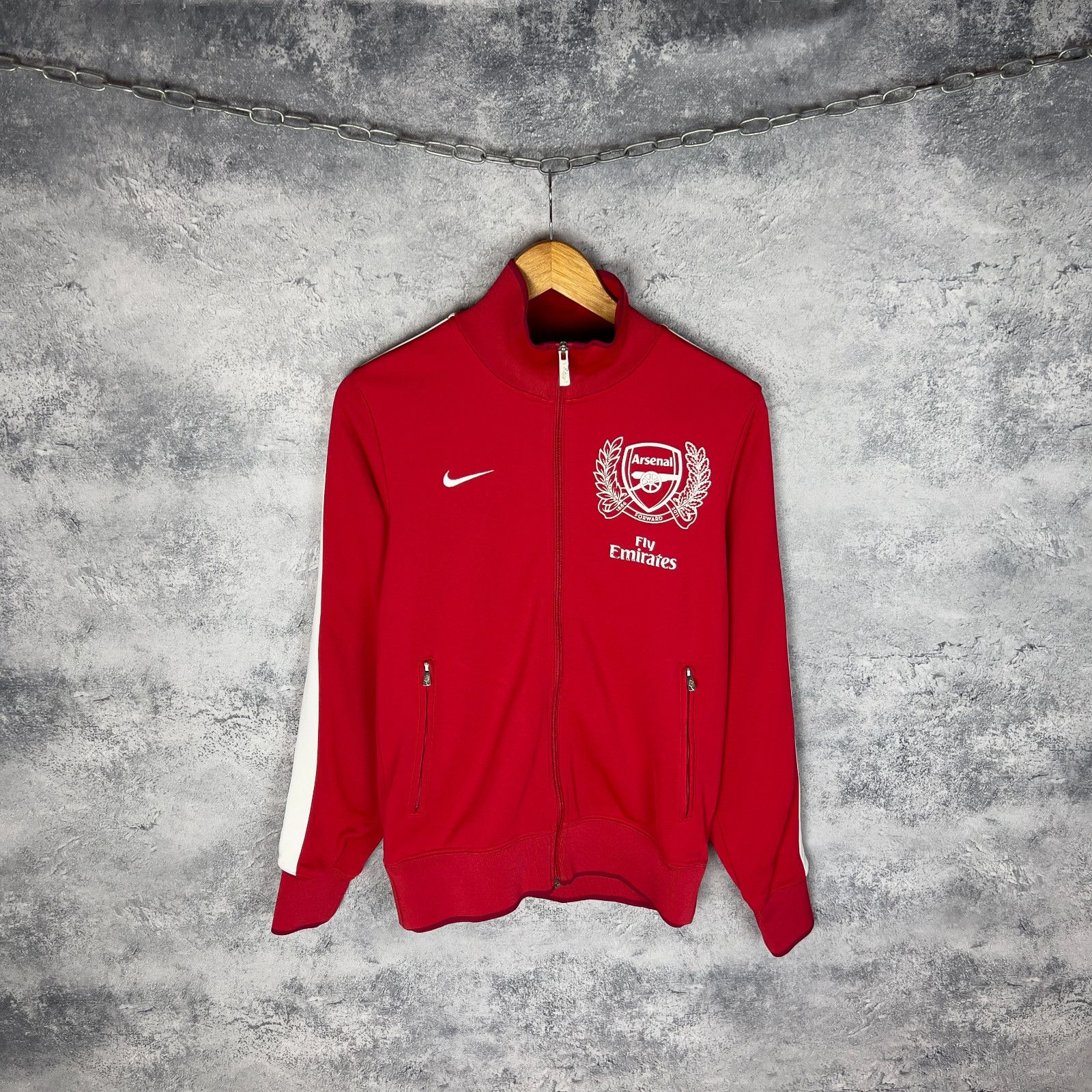 Nike Nike Arsenal Track Jacket Red Men's Size S Polyester ` Size US S / EU 44-46 / 1 - 1 Thumbnail