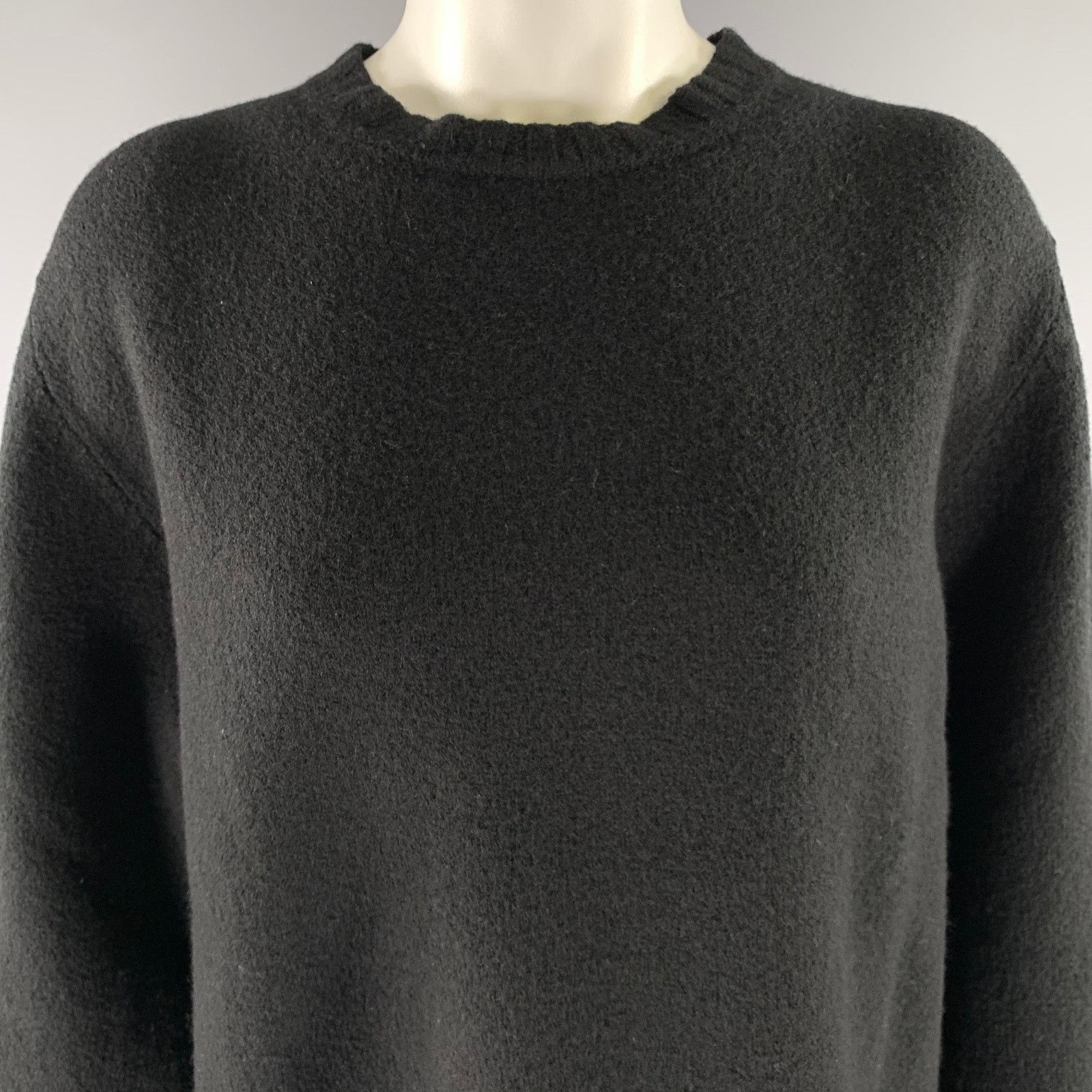 Jil Sander JIL SANDER Size M Black Wool Pull On Sweater Size M / US 6-8 / IT 42-44 - 2 Thumbnail