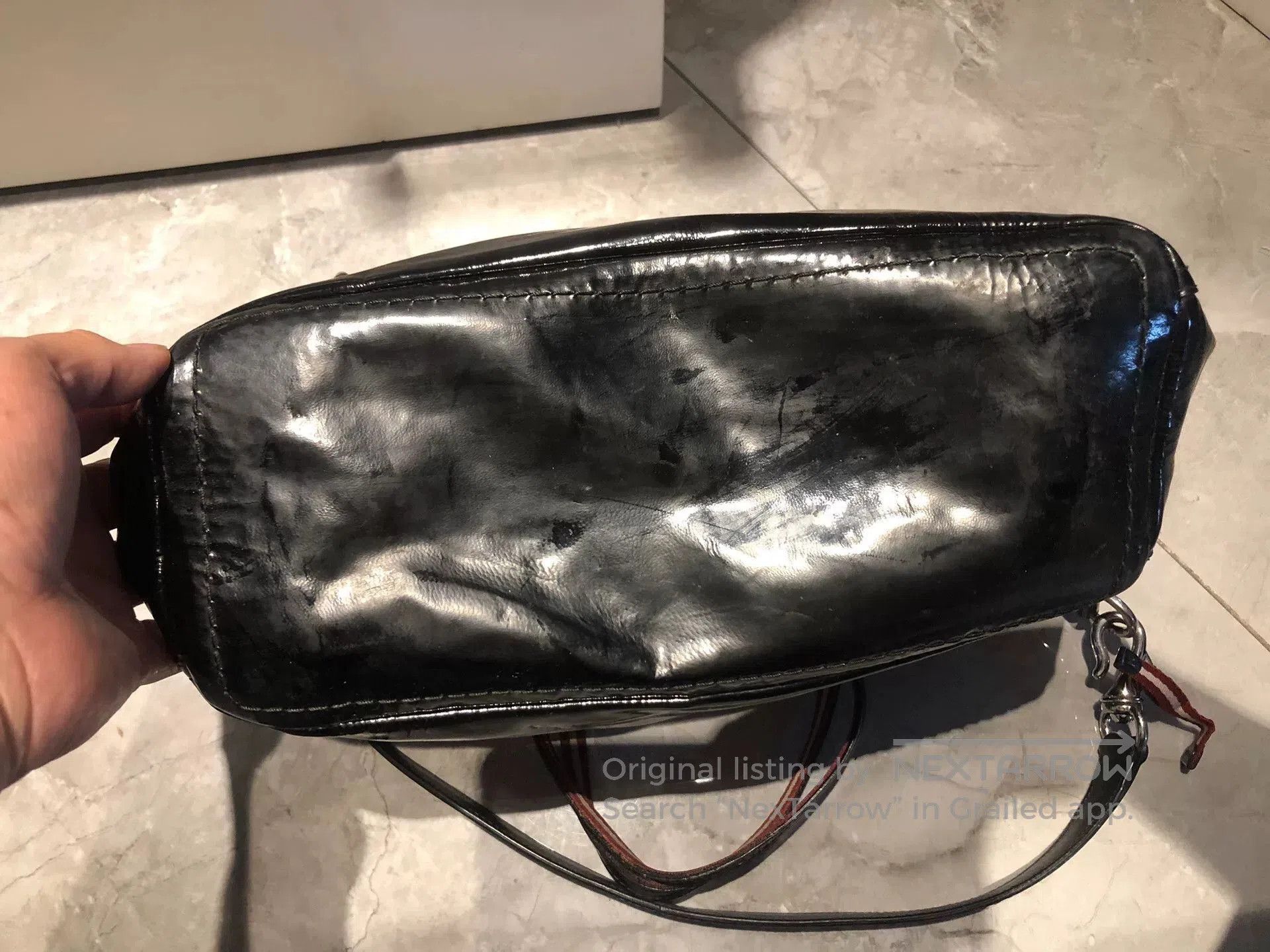 Bally Bally Black Patent Leather Tote Shoulder Bag. Size ONE SIZE - 4 Thumbnail