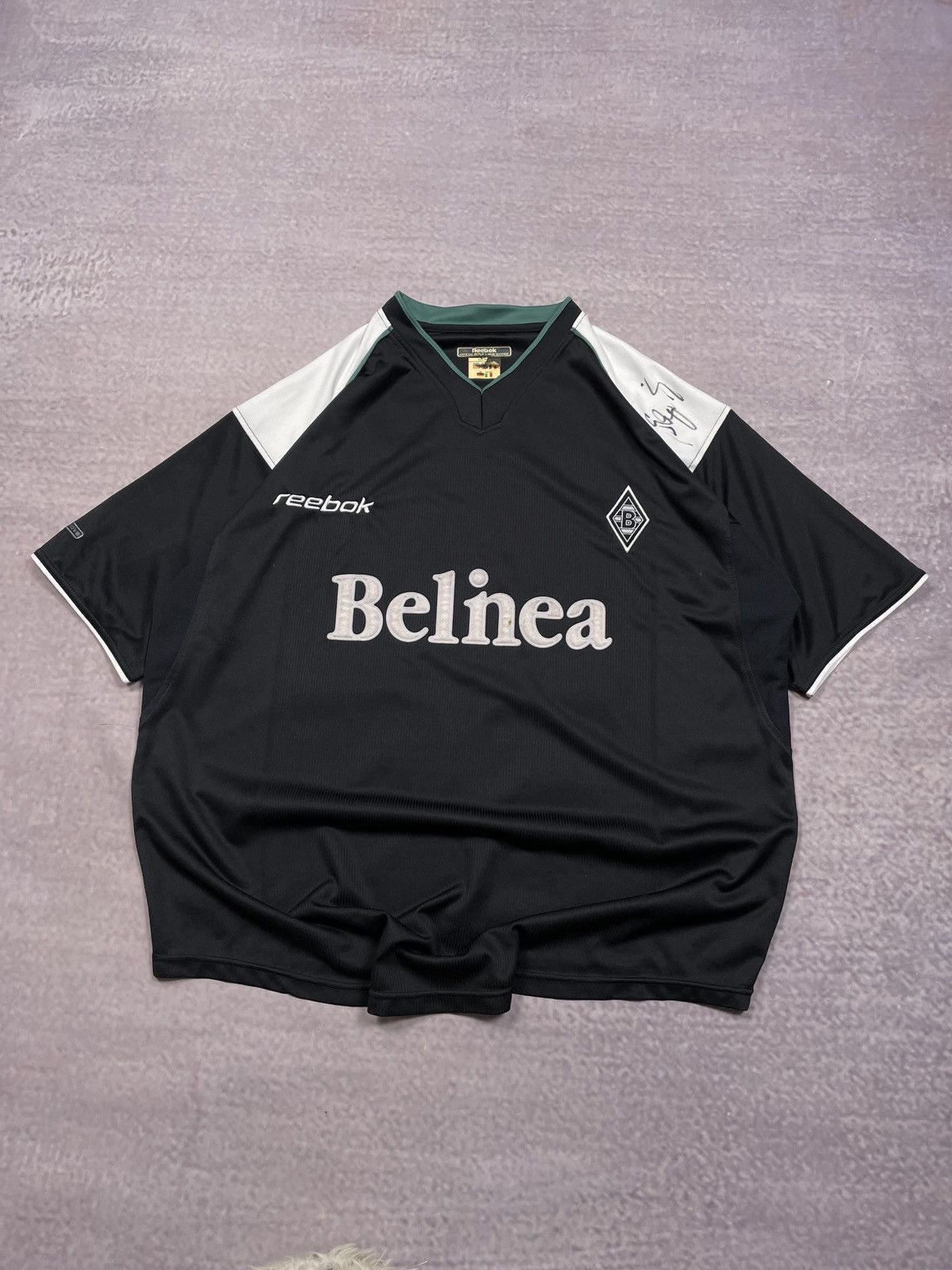 Reebok 2001 Borussia Mönchengladbach Reebok Autograph Soccer Jersey Size US XL / EU 56 / 4 - 1 Thumbnail