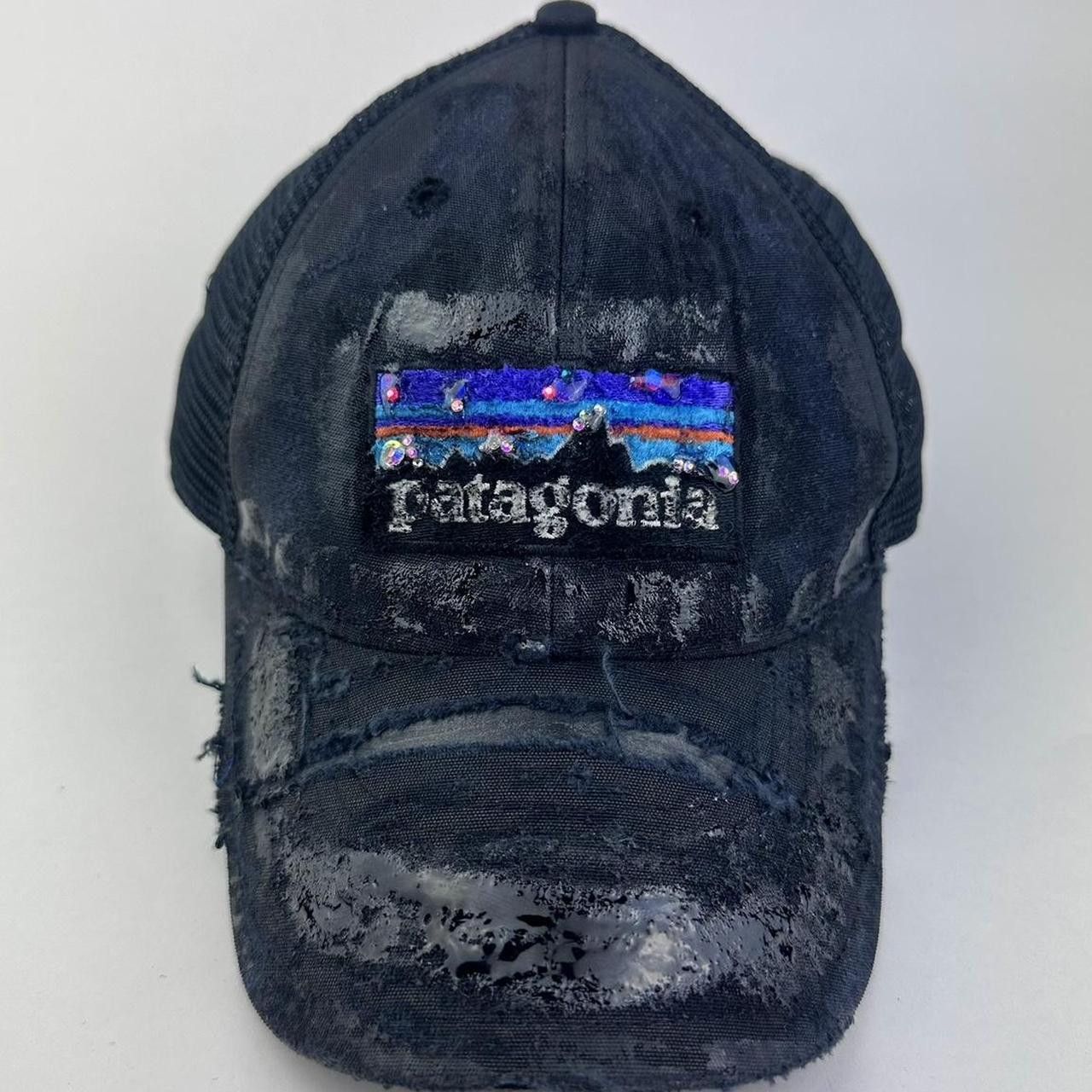 Patagonia ASTROBOI* x Patagonia Black Distressed Rhinestone Hat Size ONE SIZE - 2 Thumbnail