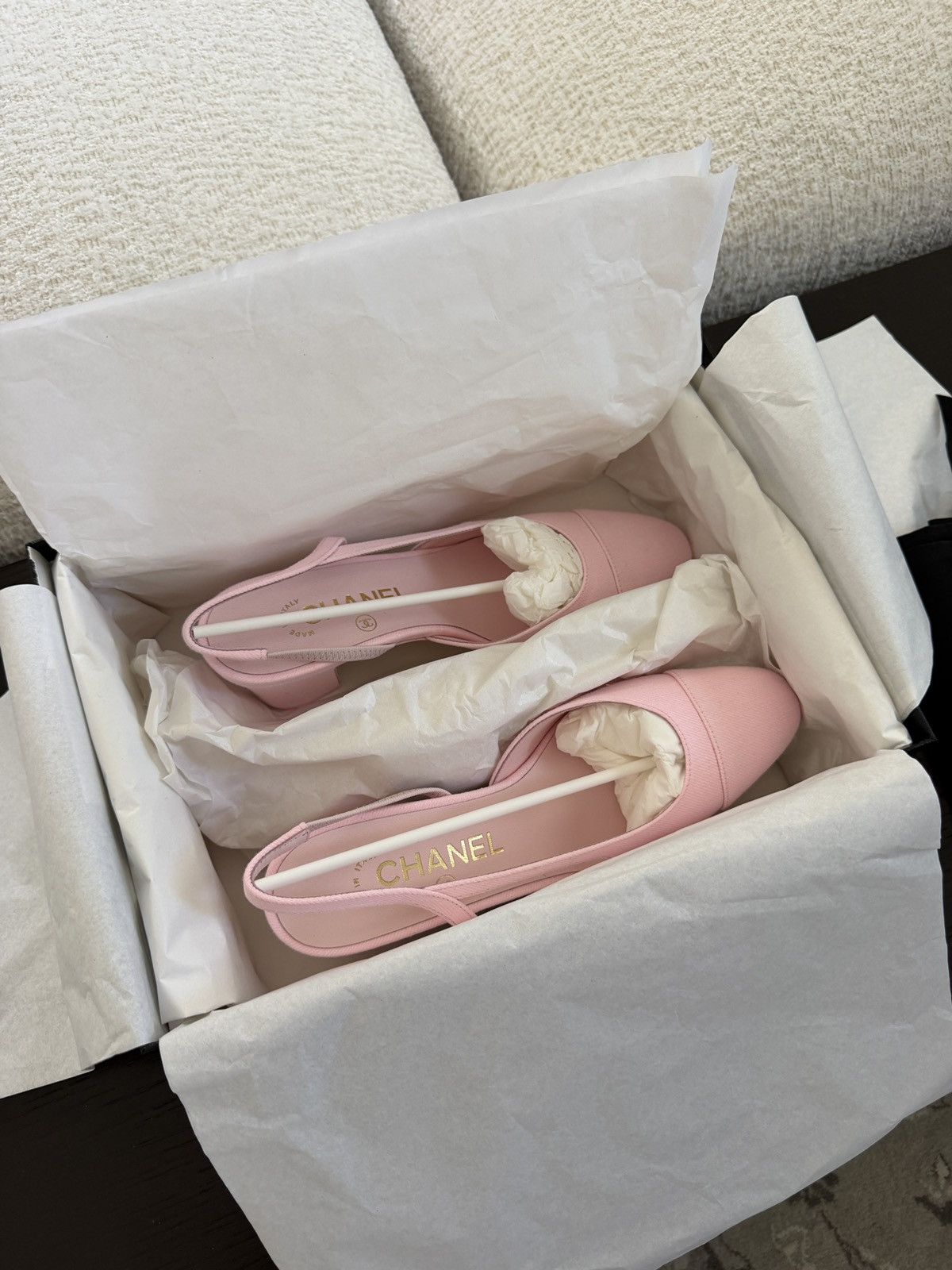 Chanel NEW chanel light pink denim slingbacks Size US 6.5 / IT 36.5 - 3 Thumbnail