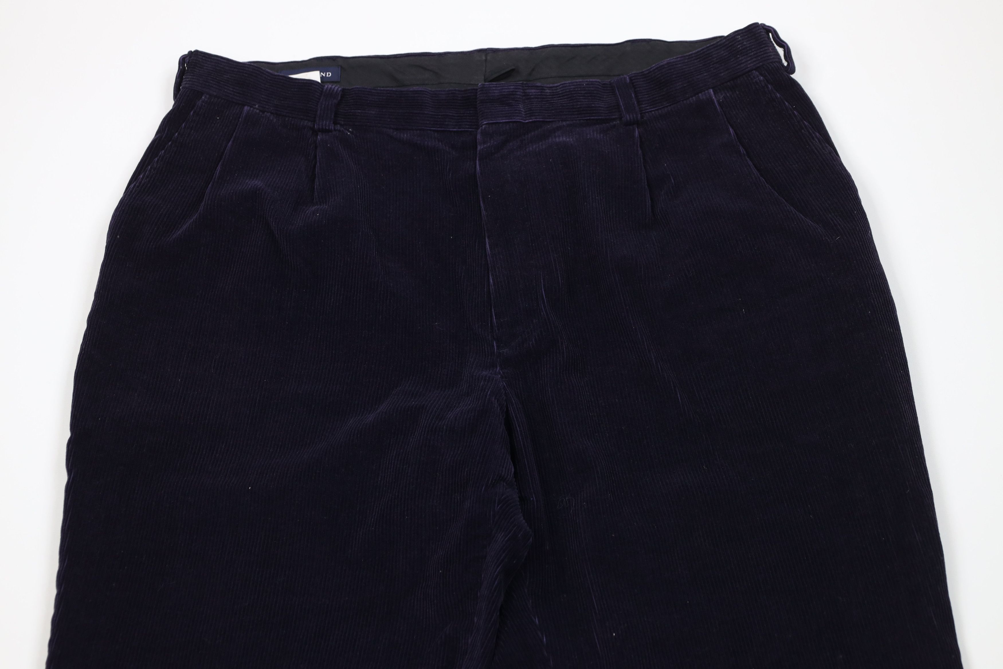 Lands' End Vintage 90s Lands End Heavy Wide Leg Corduroy Chino Pants Size US 38 / EU 54 - 2 Thumbnail