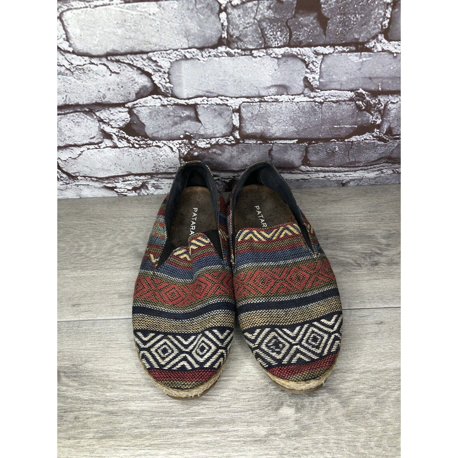 Other PATARA Chiang Mai Seeker MultiColor Fabric Slip On Loafers S Size US 8 / EU 41 - 2 Thumbnail